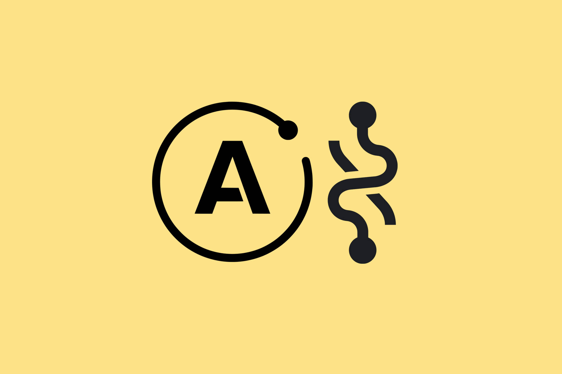 Alphabet Letter A In Yellow