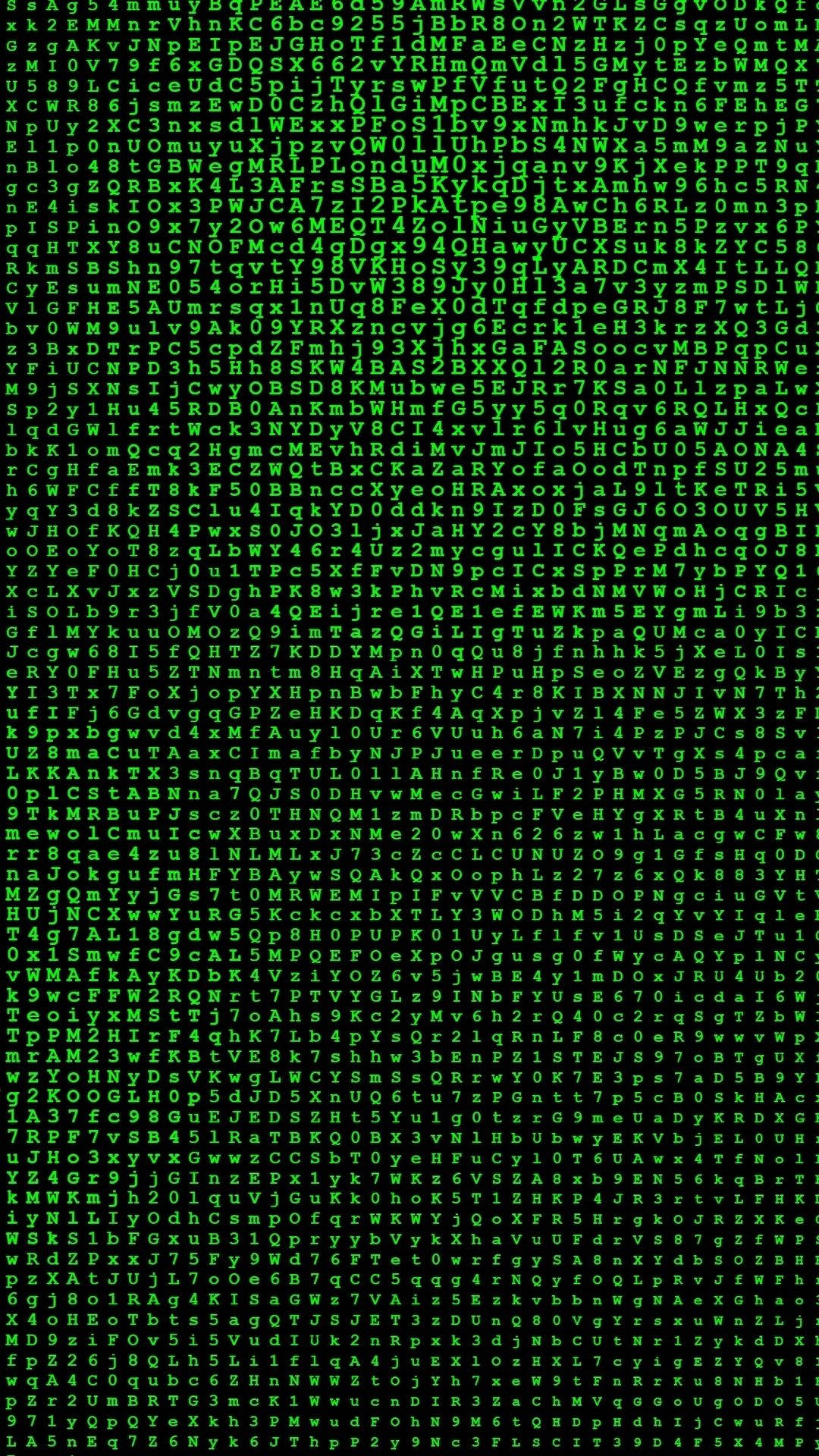 Alphabets In Matrix Background