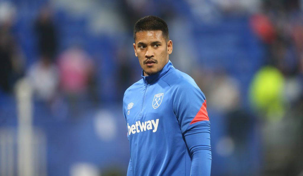 Alphonse Areola In Blue Uniform Background