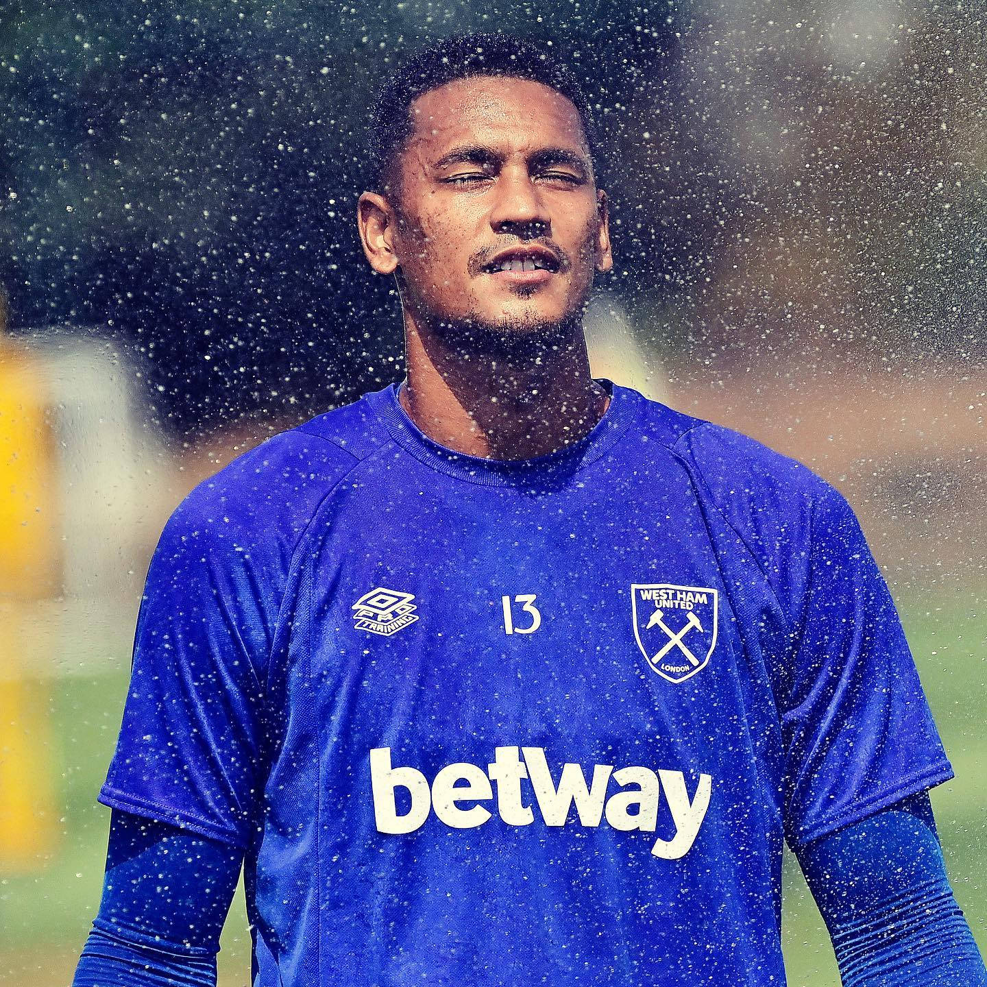 Alphonse Areola In The Rain Background