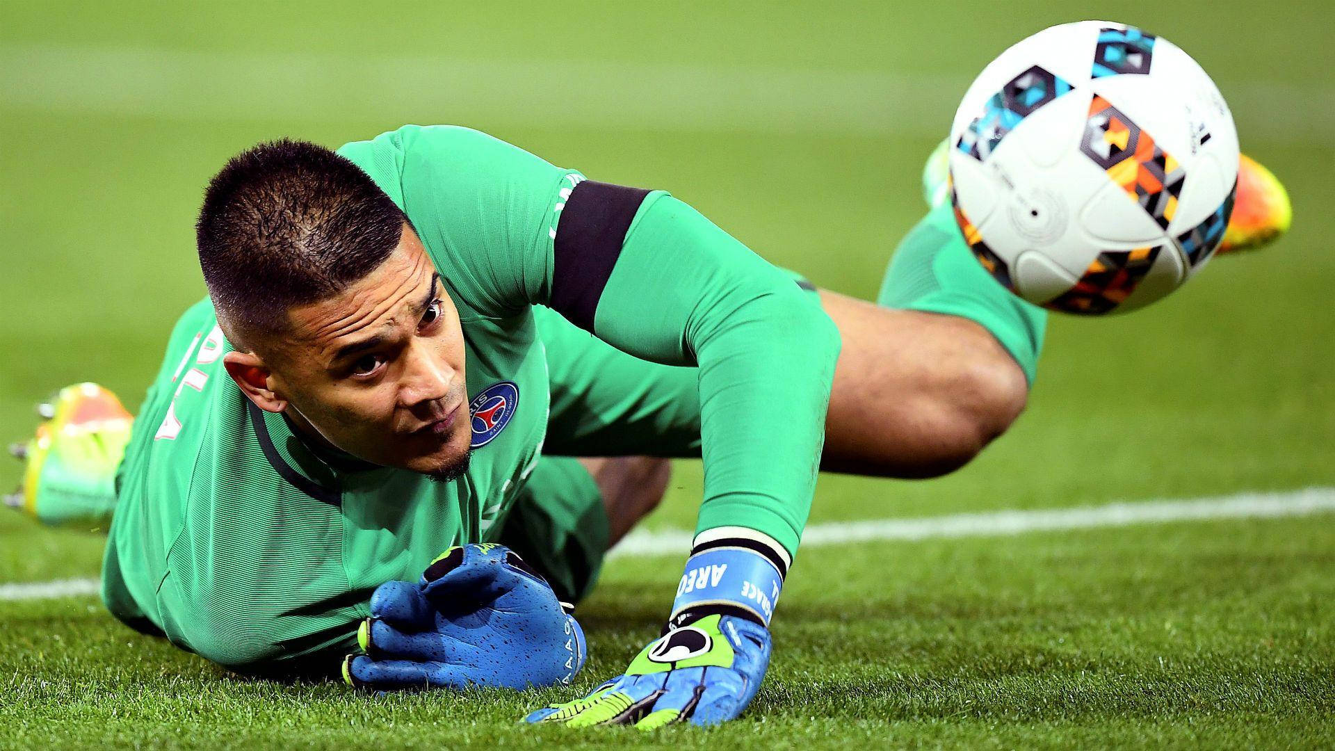 Alphonse Areola Lying On The Field Background