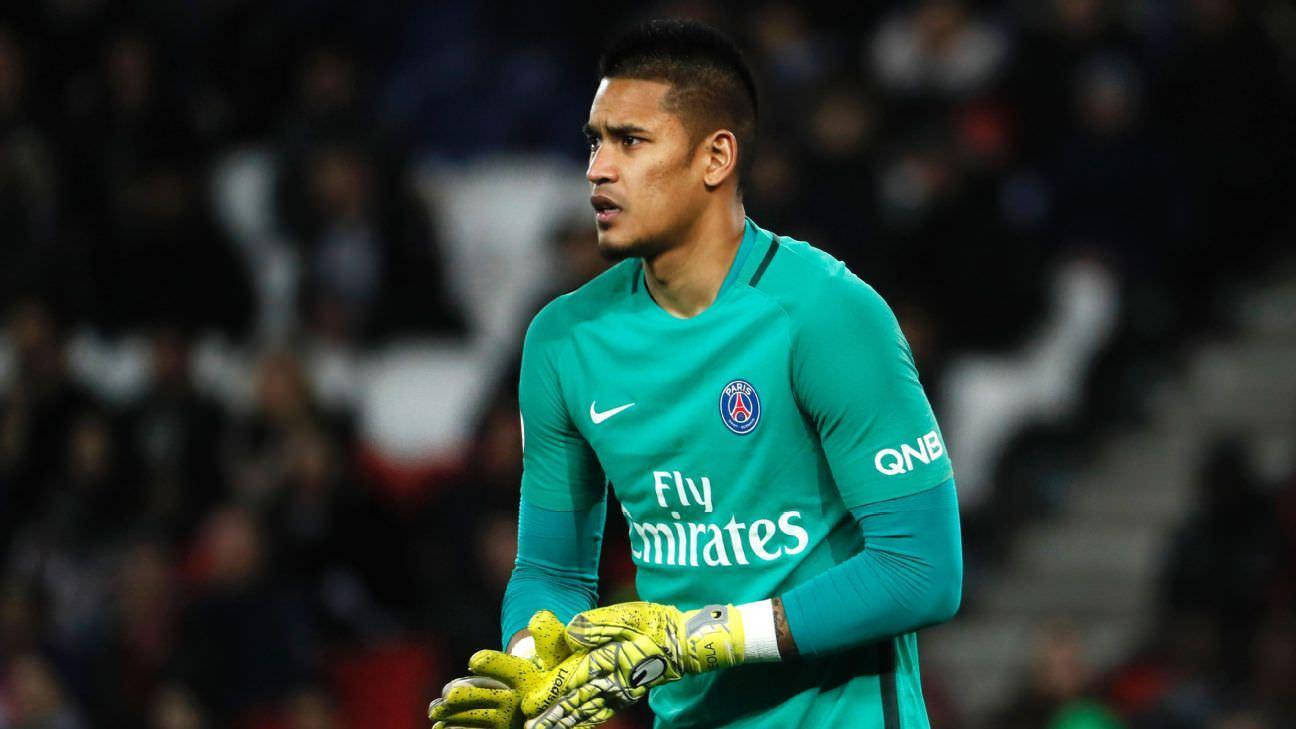 Alphonse Areola Wearing Yellow Gloves