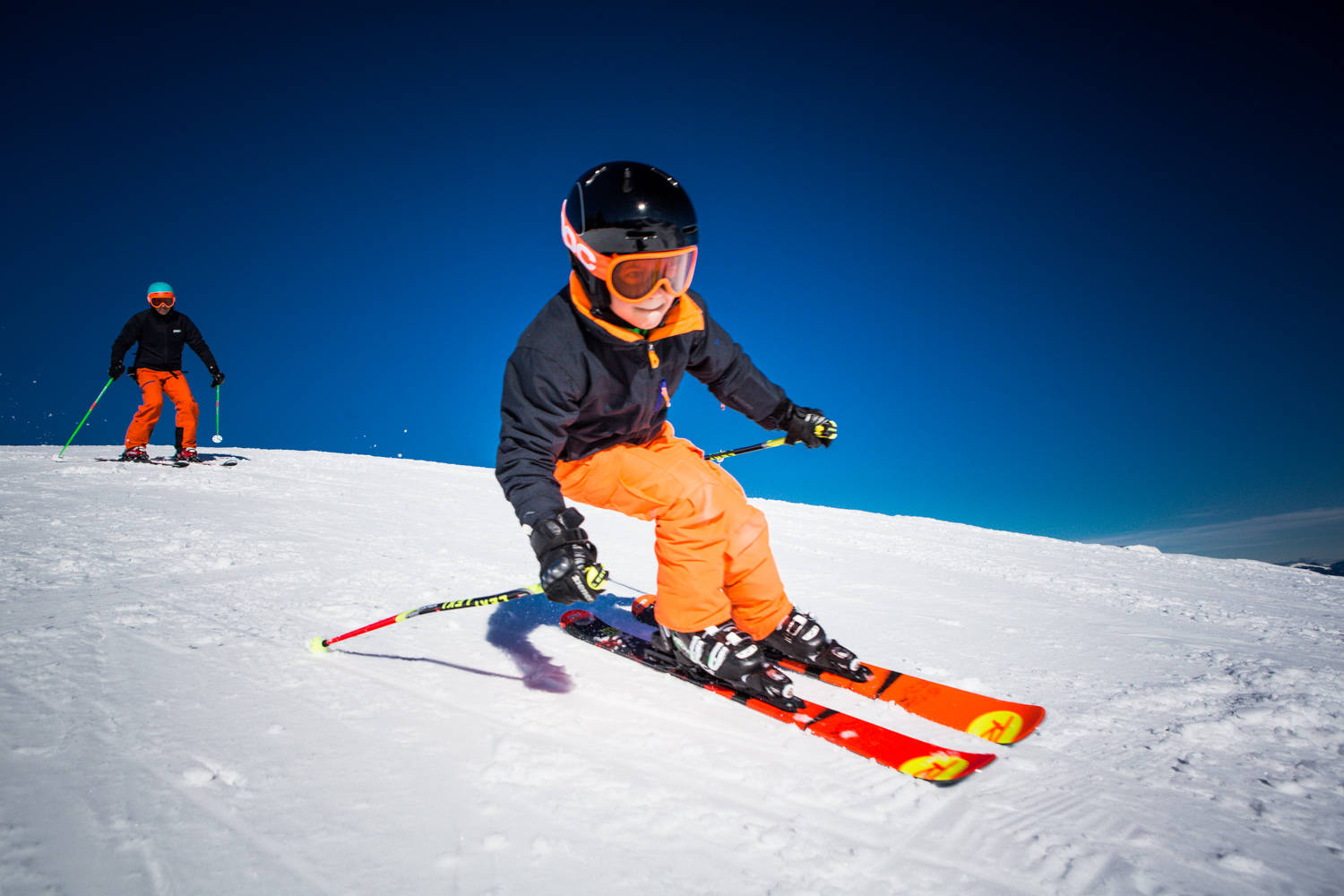 Alpine Skiing Kid Background