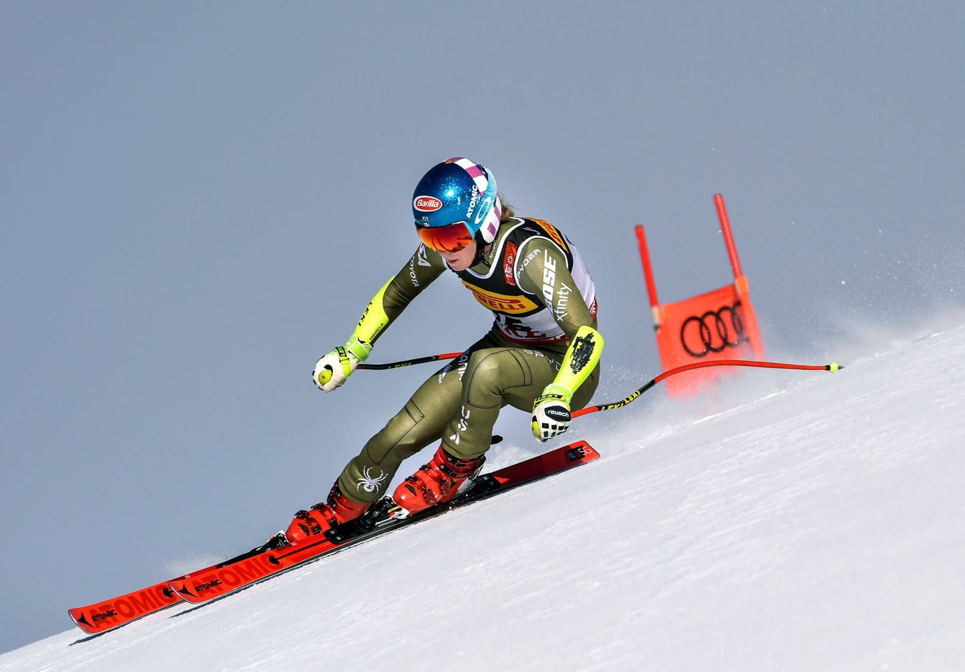 Alpine Skiing Mikaela Shiffrin Background