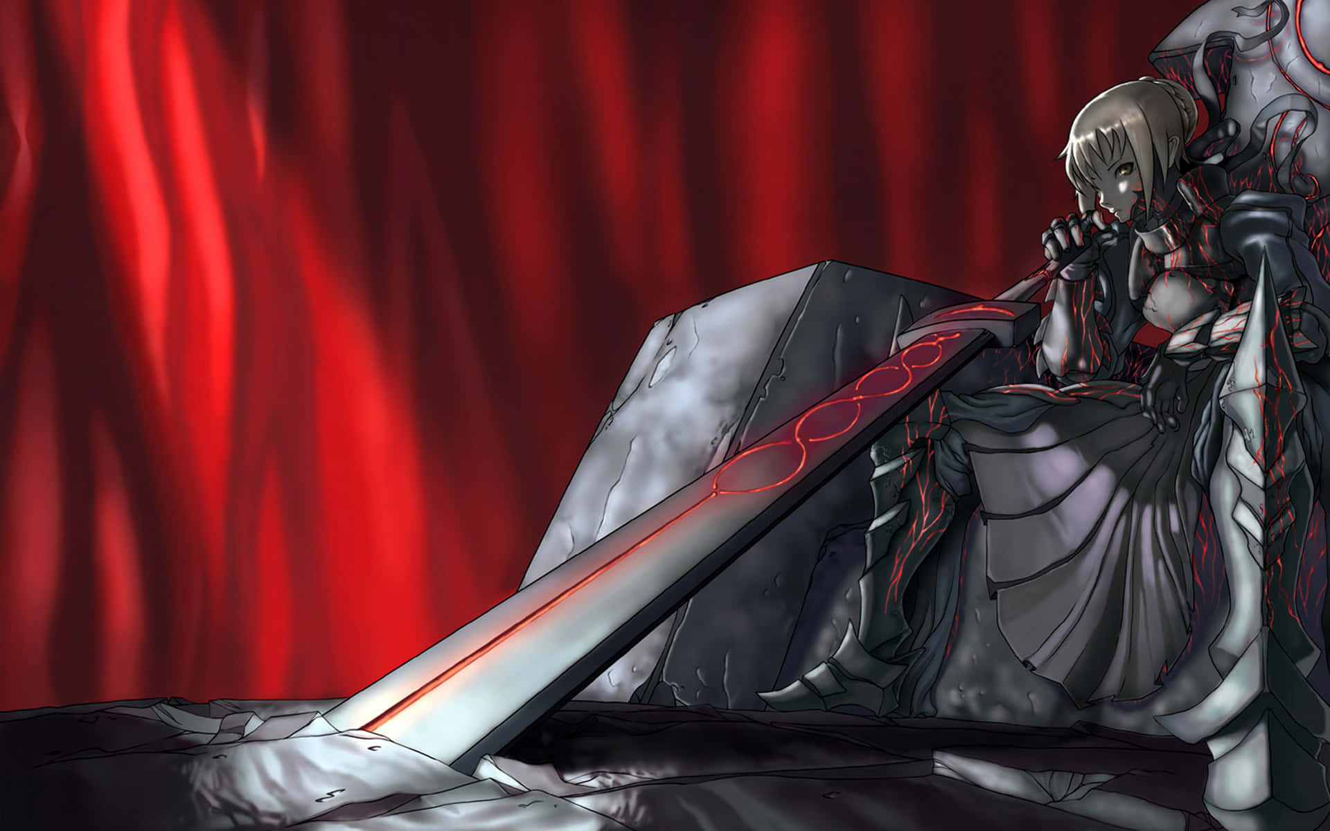 Alter Saber Fate Stay Night Throne Room Background