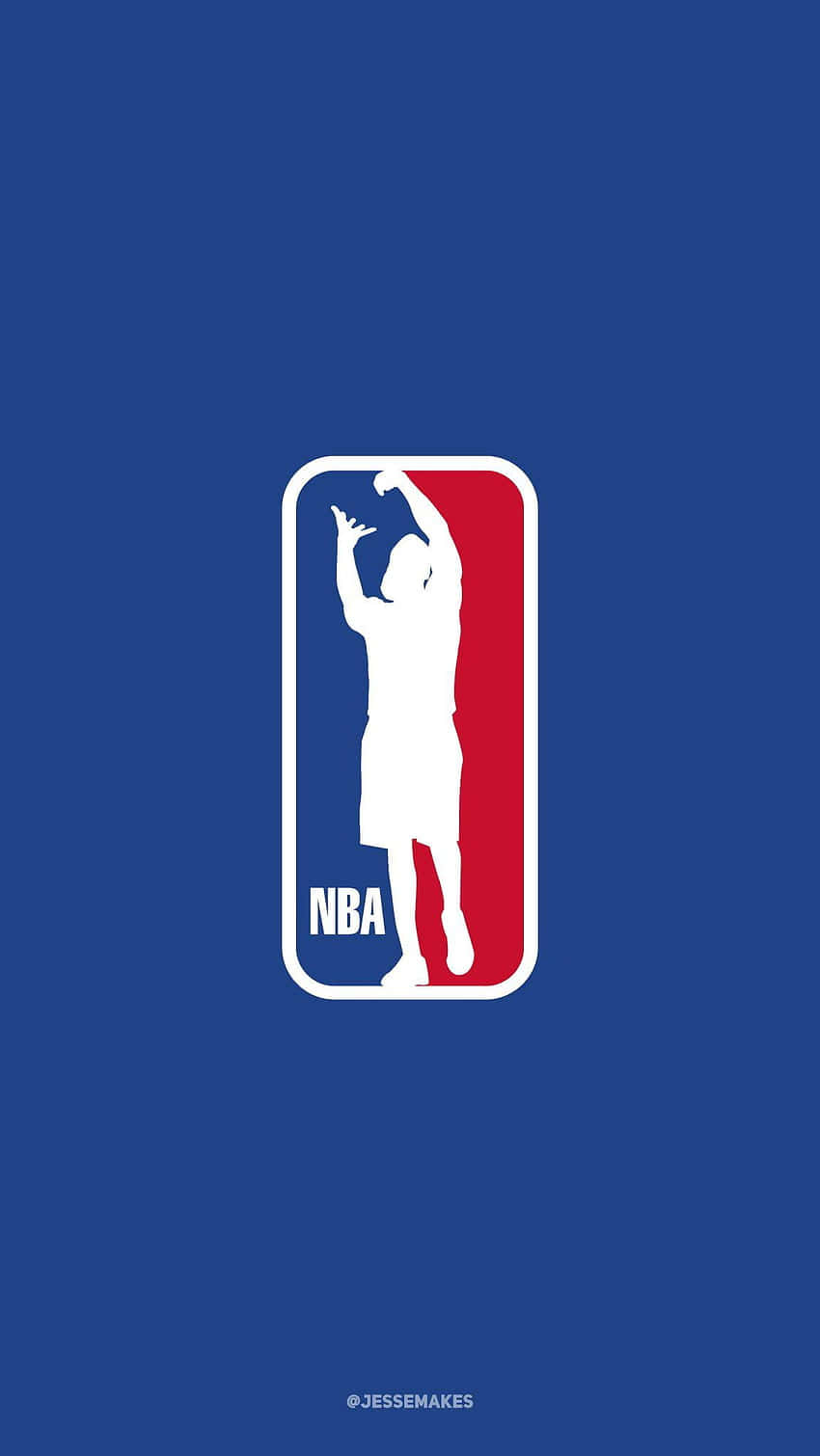 Alternate Nba Logo On Blue