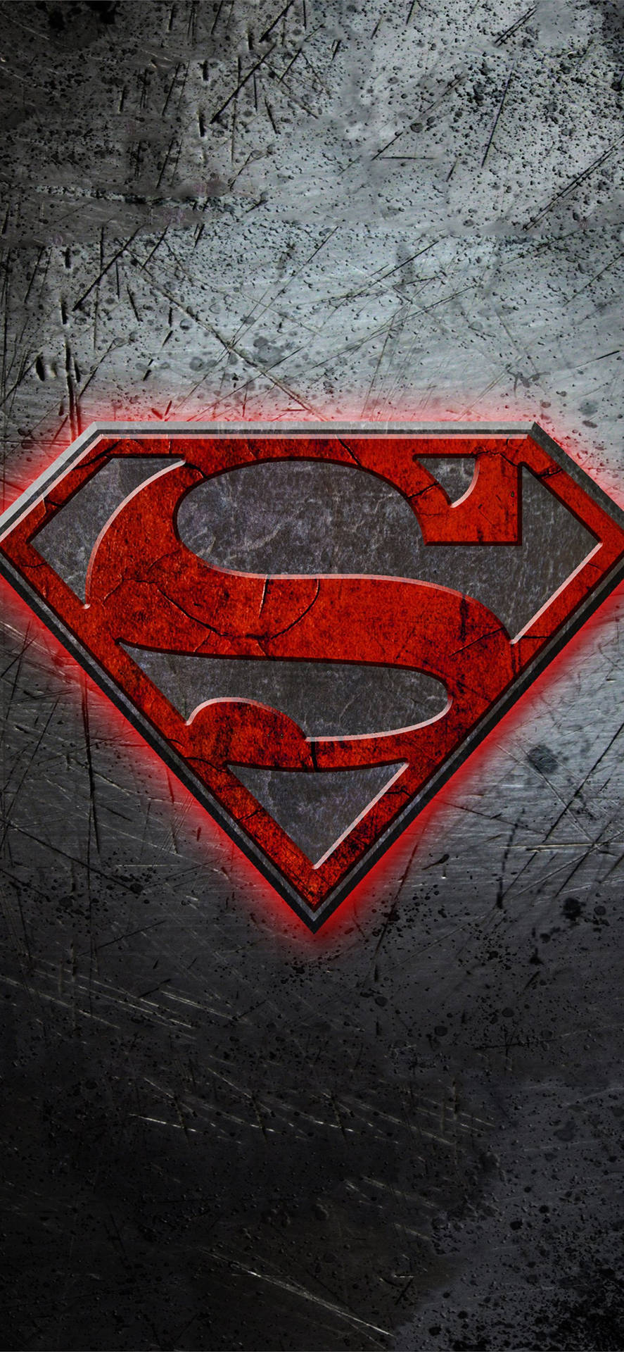 Alternative Red Superman Symbol Iphone Background