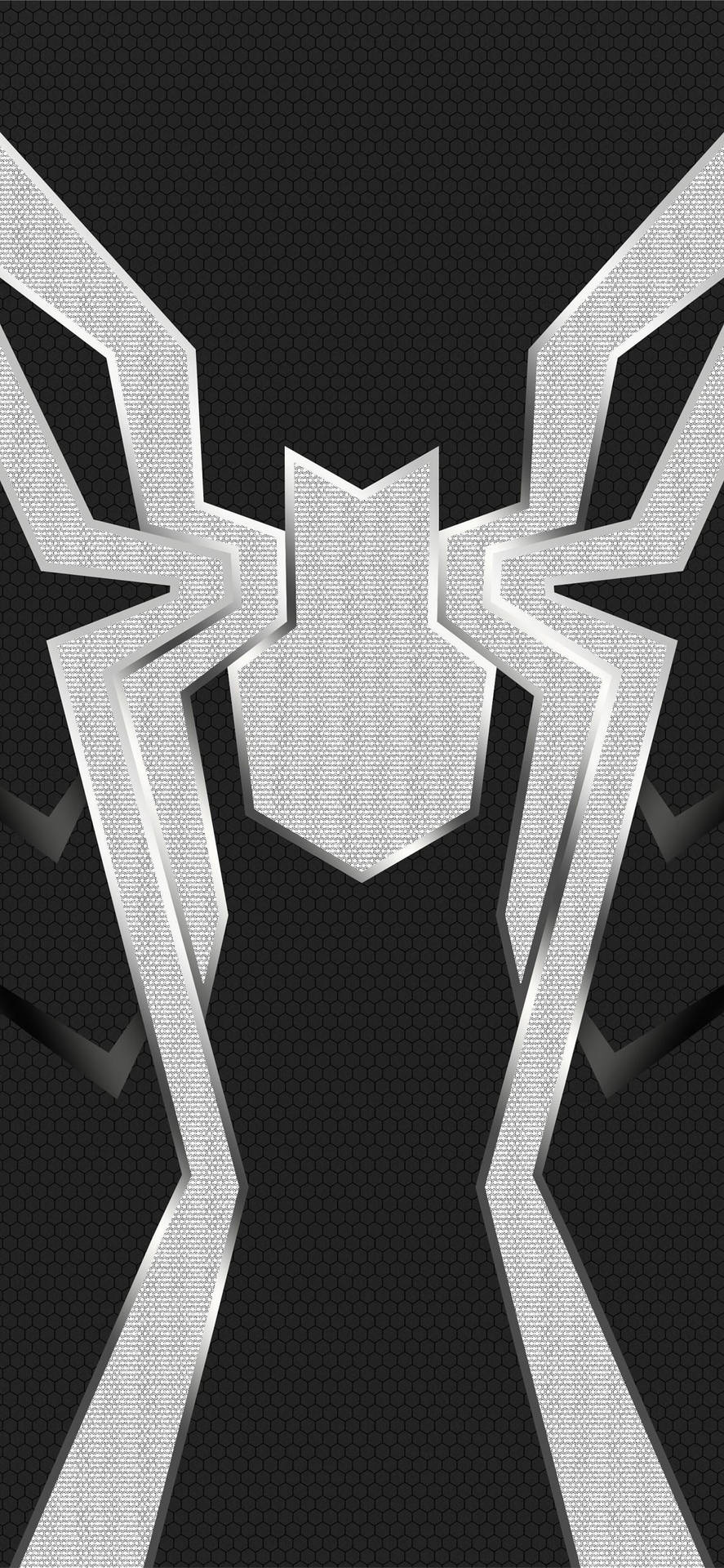 Alternative Spider-man White Logo Black Background