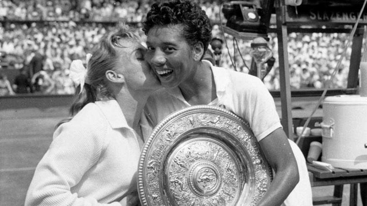 Althea Gibson And Darlene Hard Background