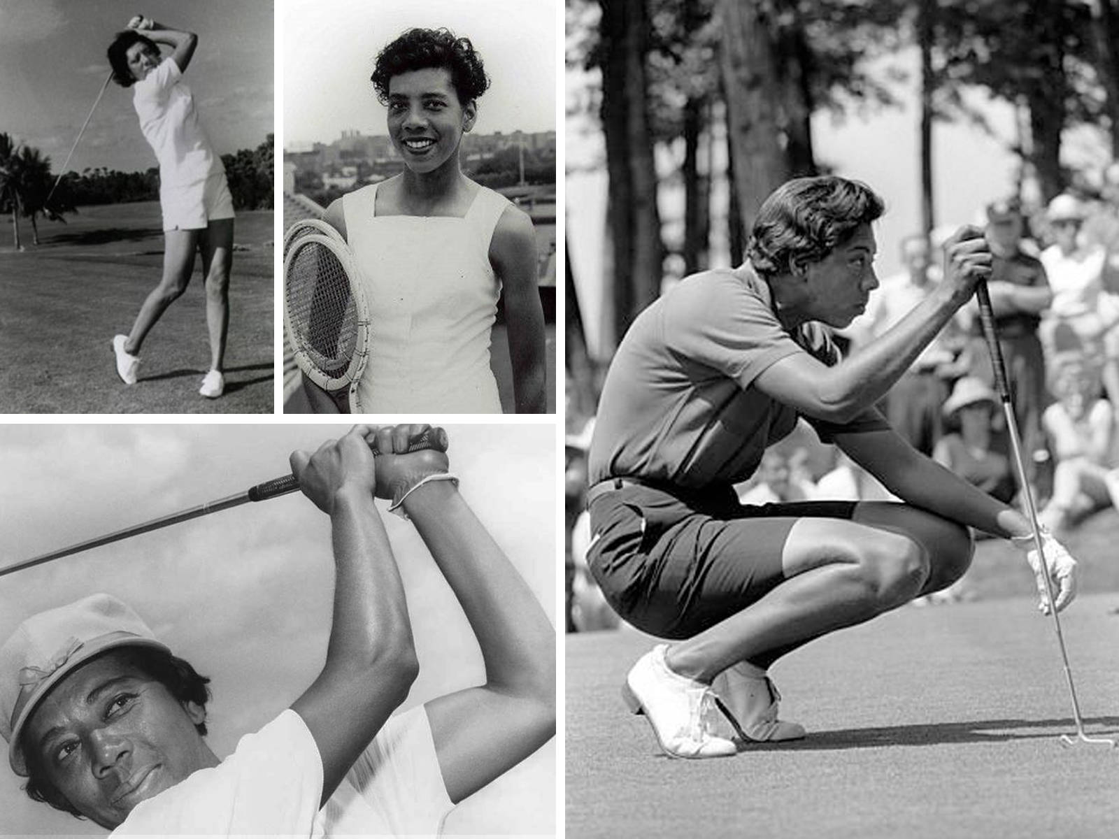 Althea Gibson Tennis Match Compilation Background