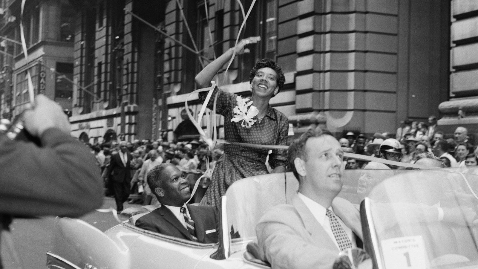 Althea Gibson Ticker-tape Parade Background