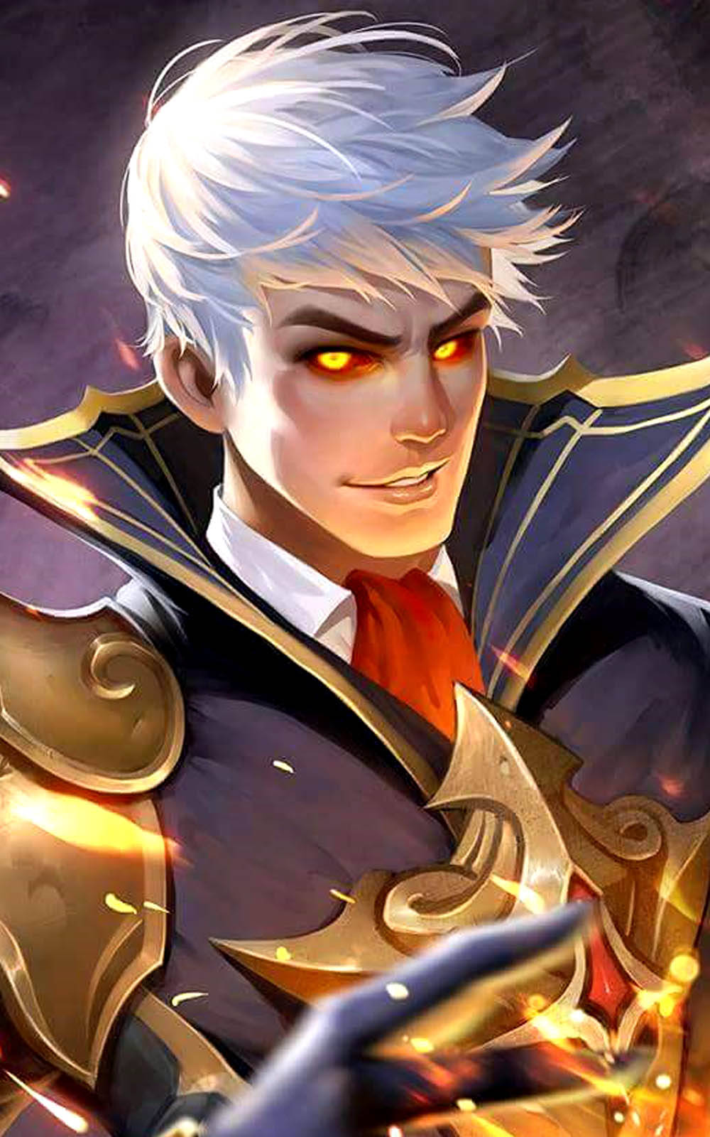 Alucard Hd Fiery Inferno Mobile Legends Skin Background