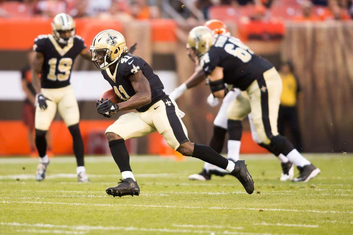 Alvin Kamara, Nfl Running Back For The New Orleans Saints Background
