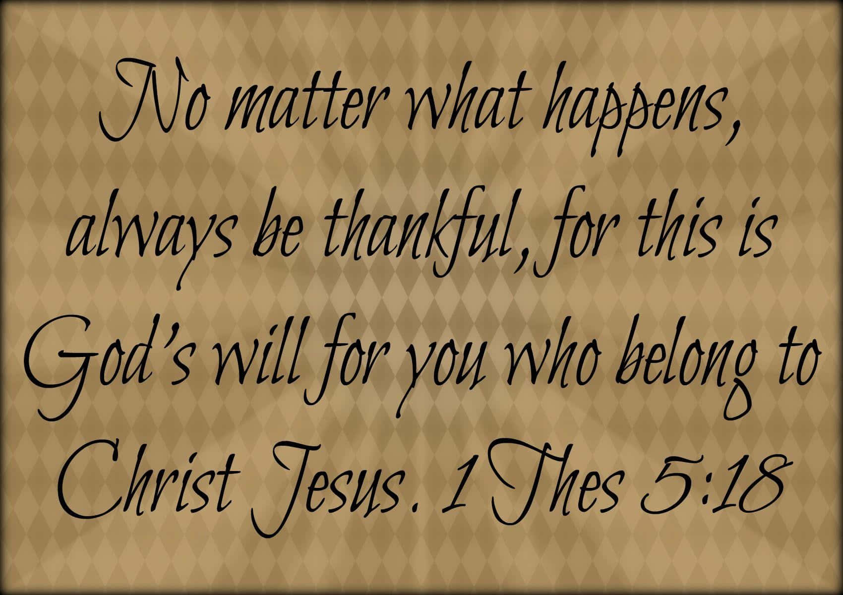 Always Be Thankful Bible Verse Background
