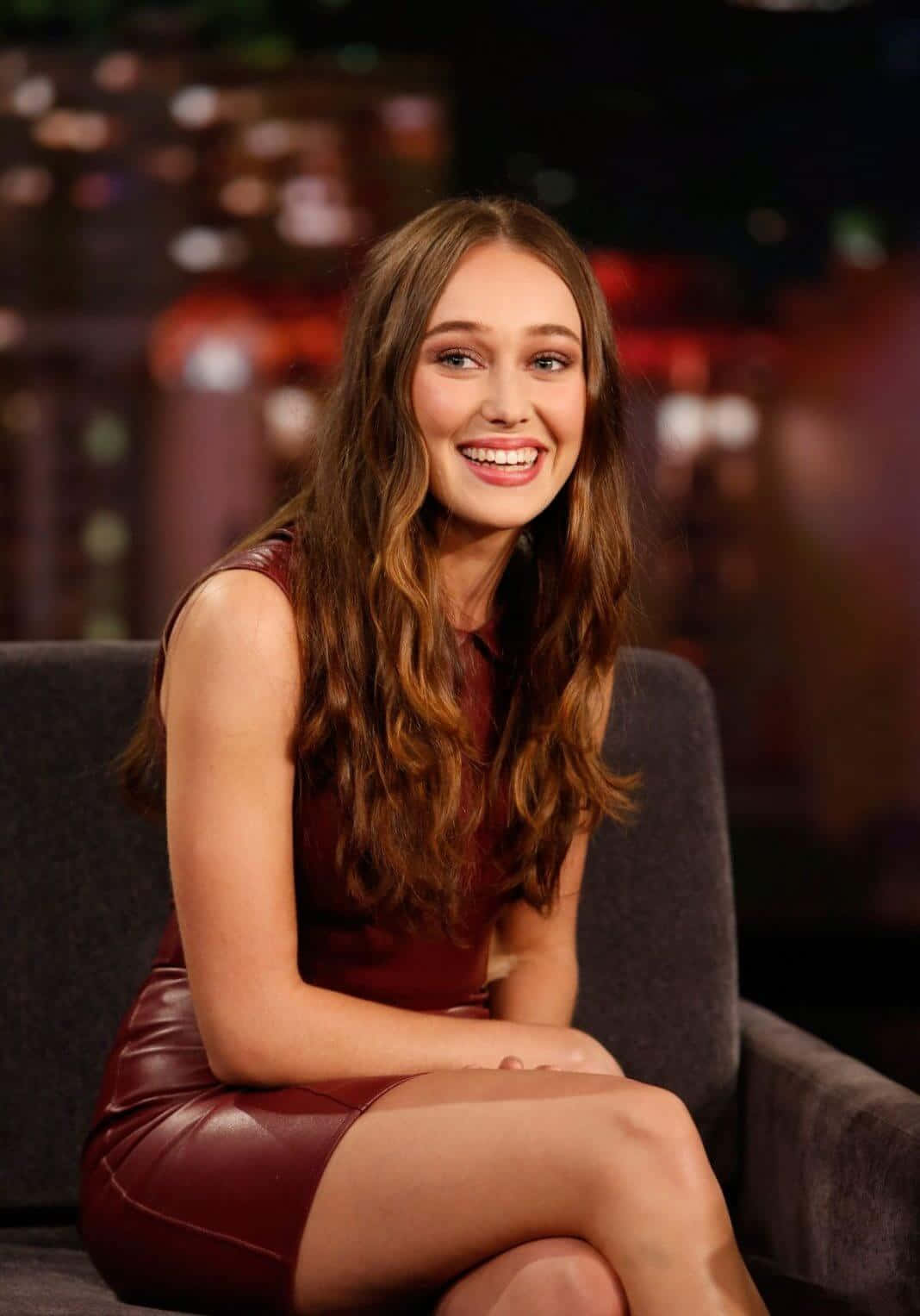 Alycia Debnam Carey Talk Show Appearance Background