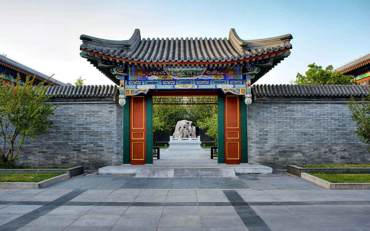 Aman Summer Palace Gate Background