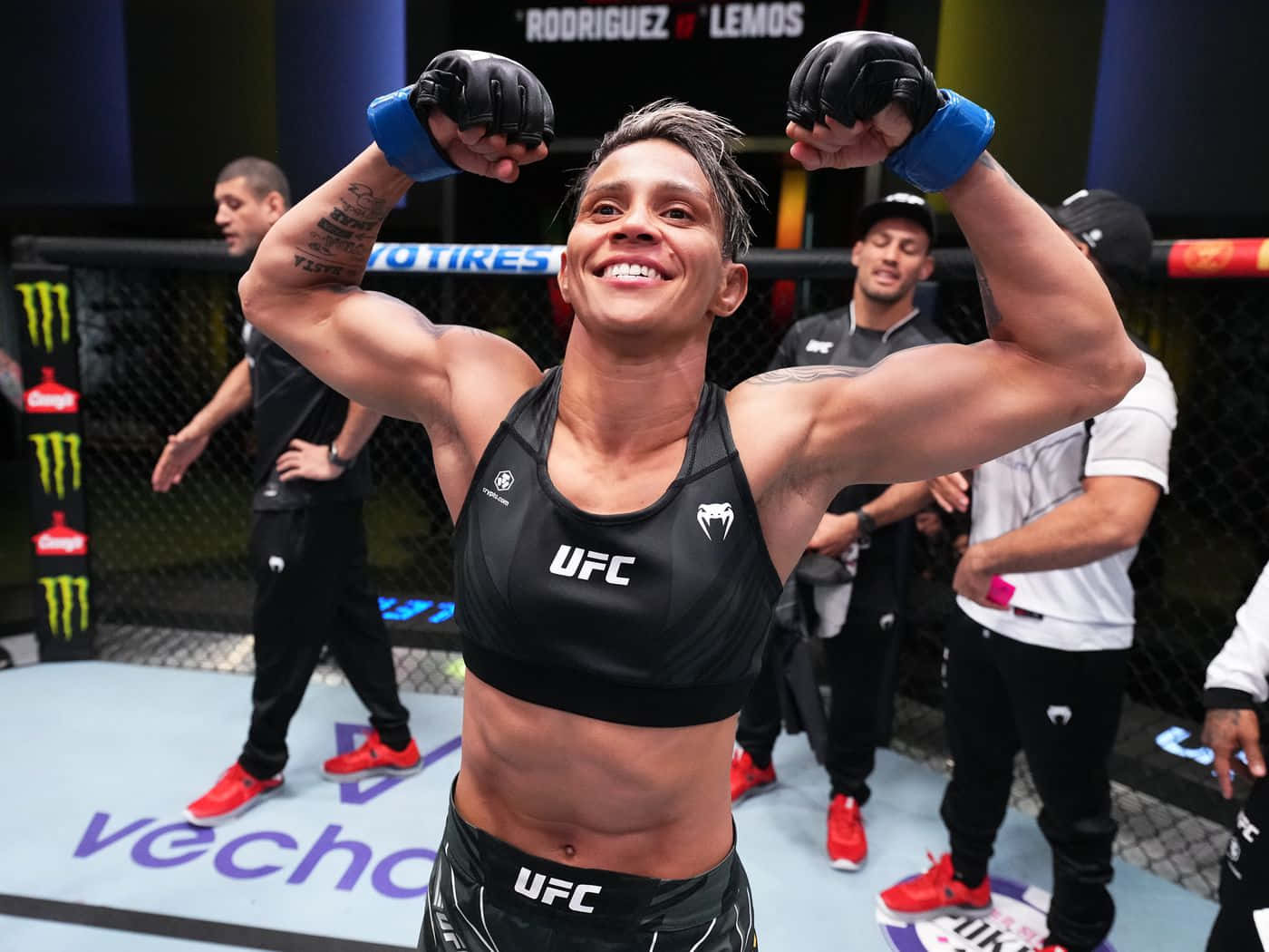 Amanda Lemos Triumphant In The Ufc Octagon