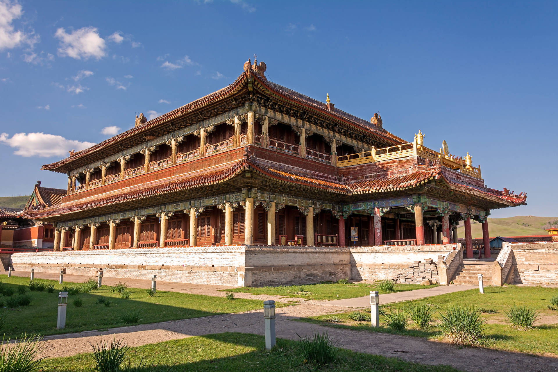 Amarbayasgalant Monastery Mongolia Background