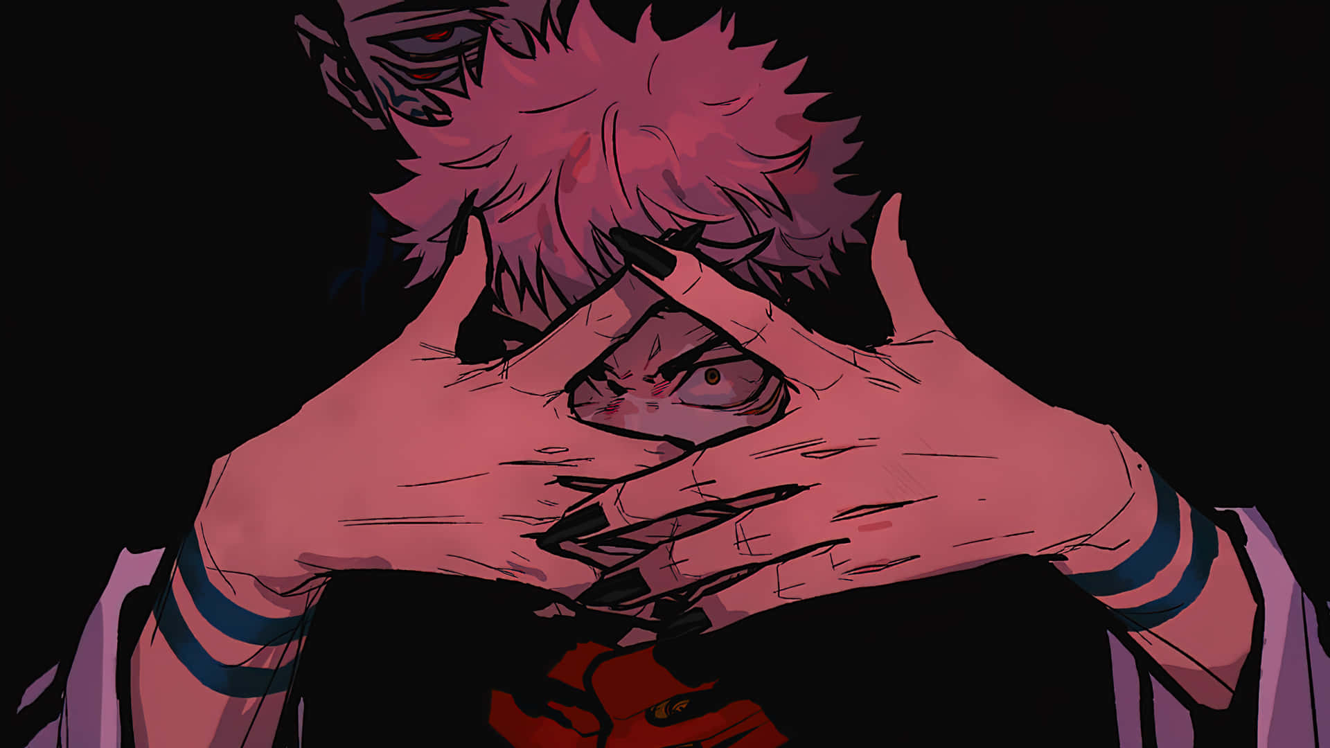 Amazing Anime Aesthetic Pfp Of Yuji And Sukuna Background