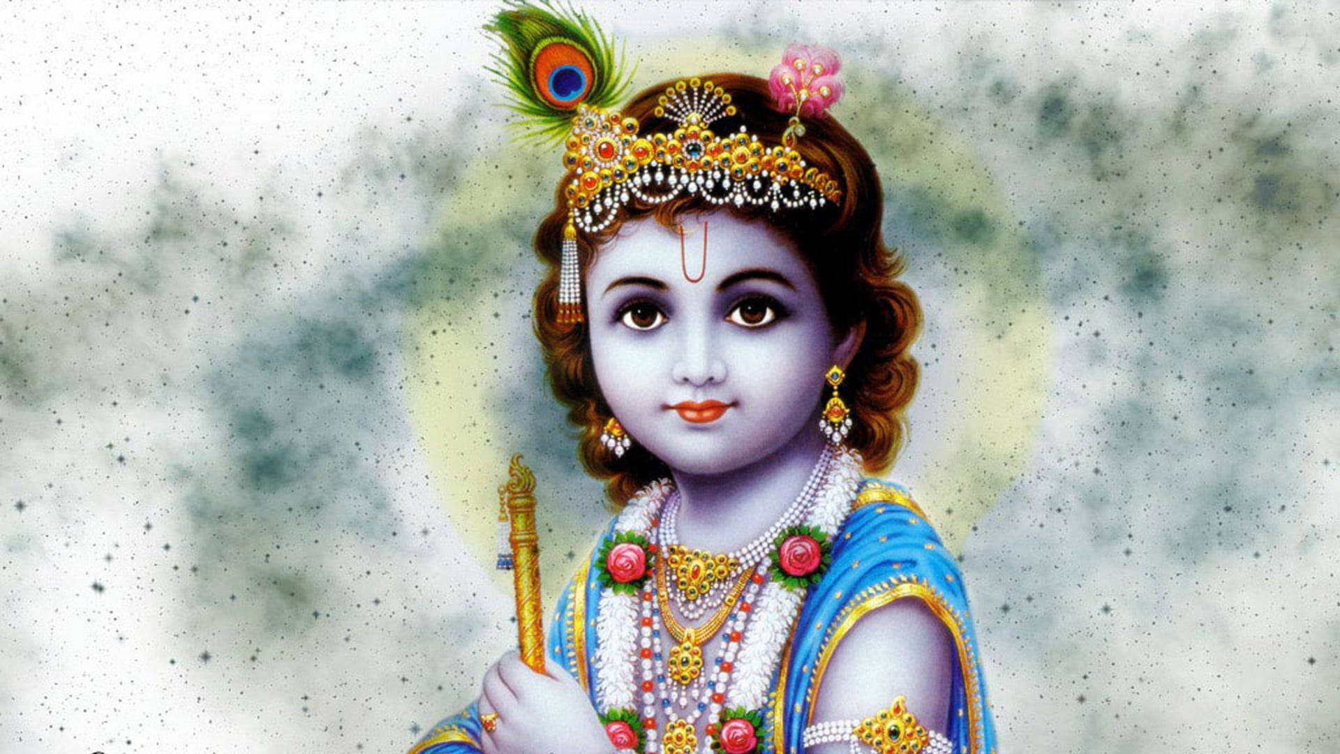Amazing Baby Krishna 4k Background