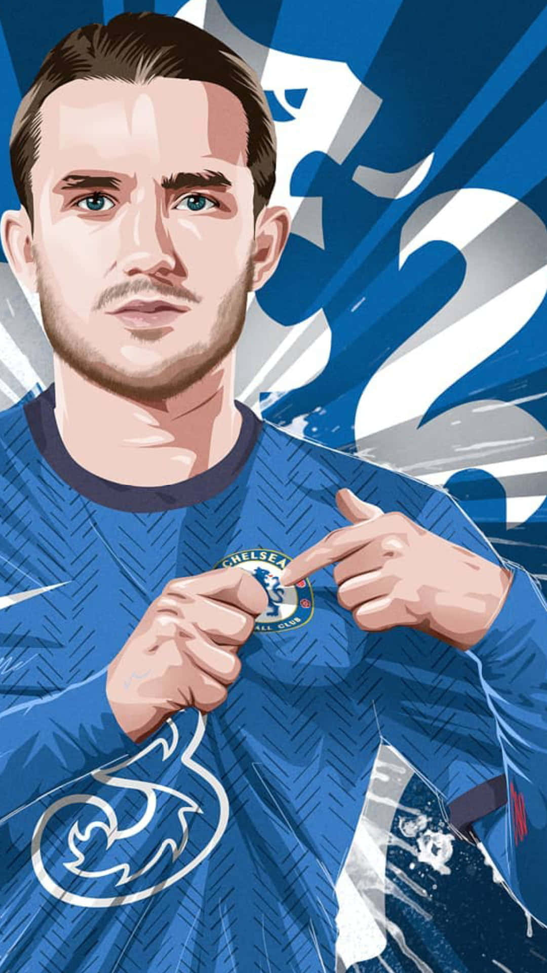 Amazing Ben Chilwell 2d Illustration