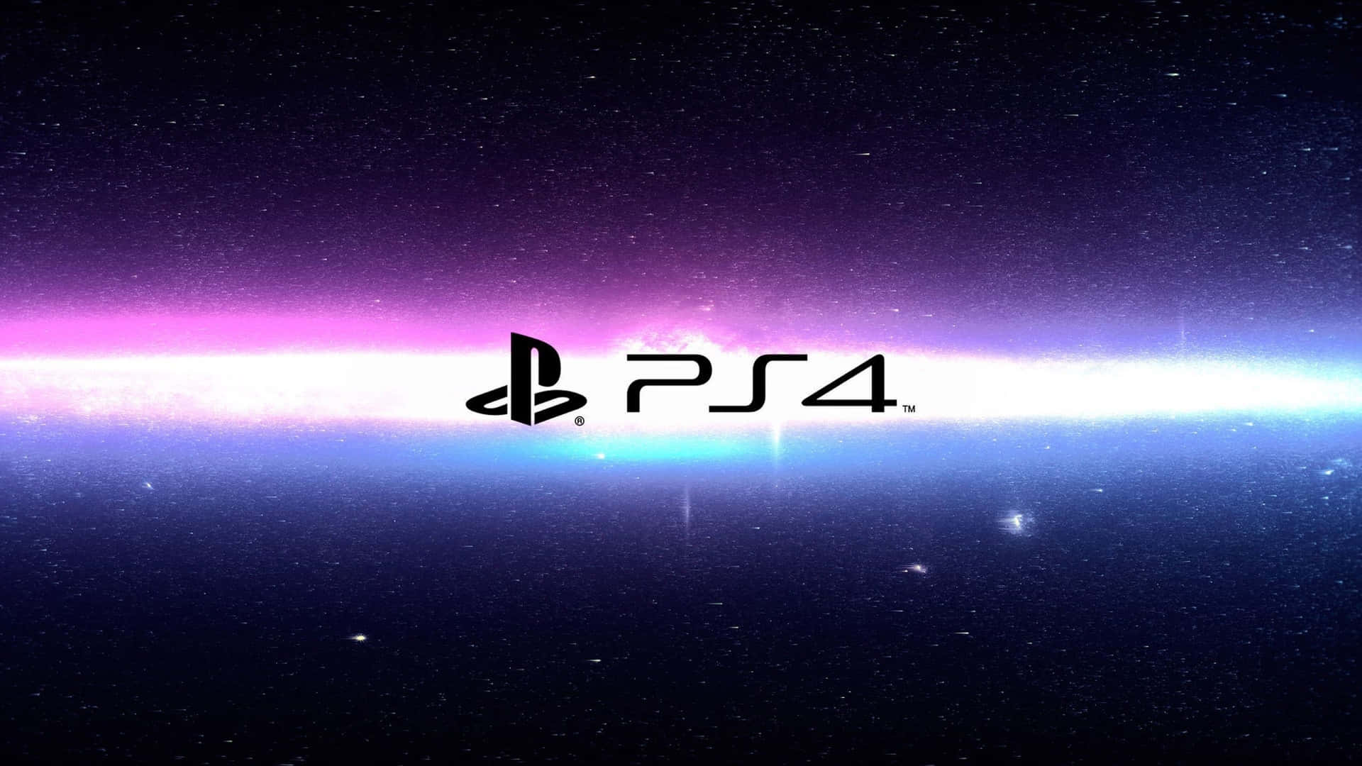 Amazing Cool Ps4 With Neon Bright Galaxy Effect Background