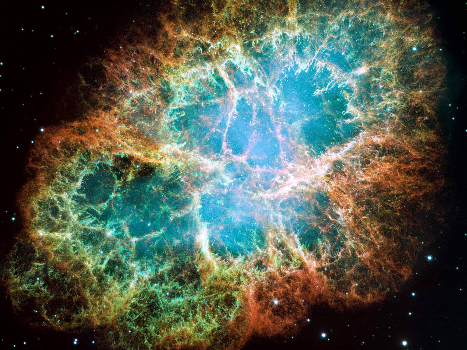 Amazing Crab Nebula In Space Universal Background