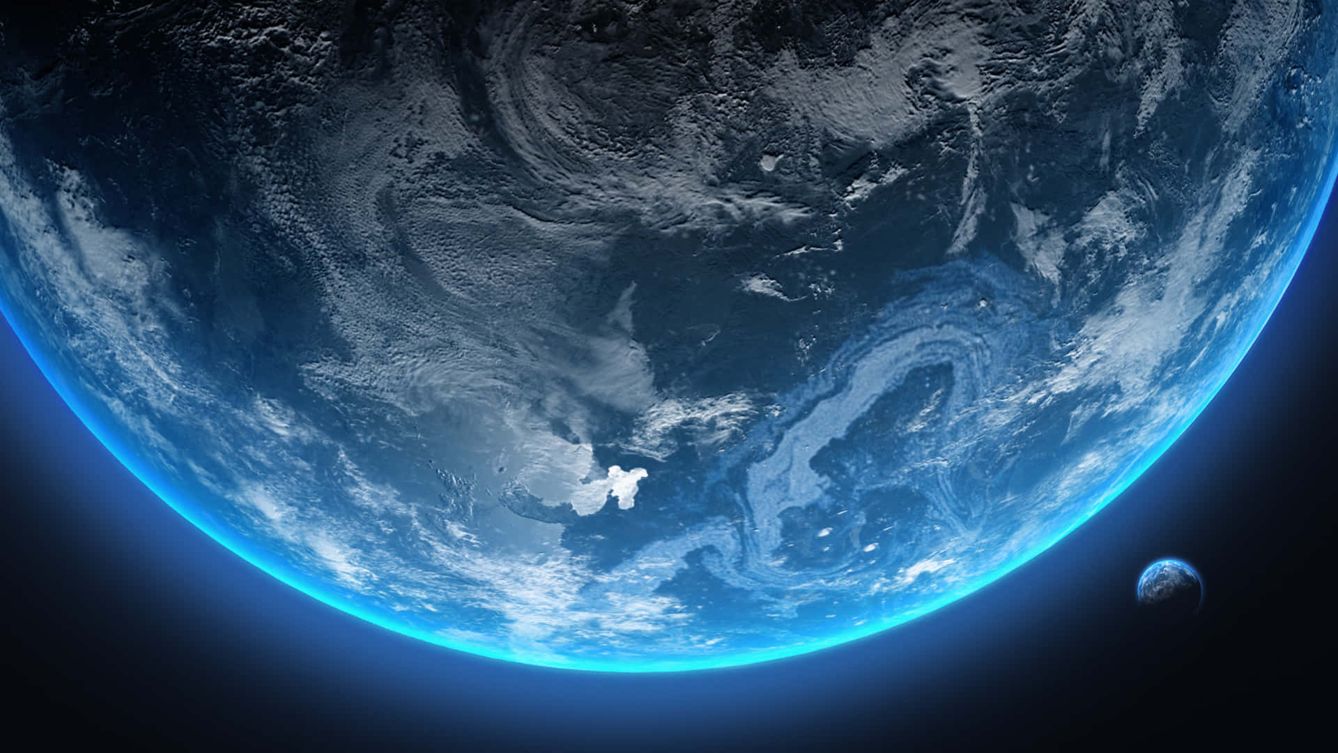 Amazing Earth From Outer Space Background