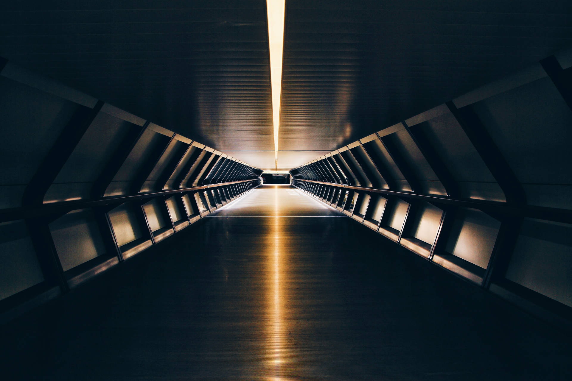 Amazing Futuristic Underground Tunnel Background