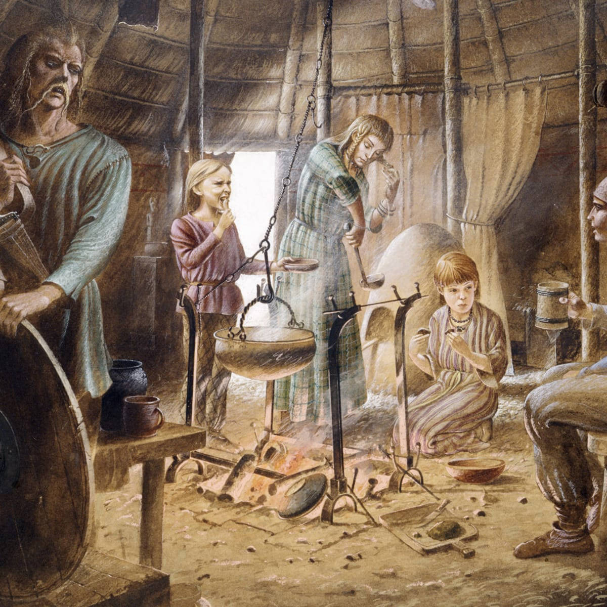 Amazing Iron Age Painting Background