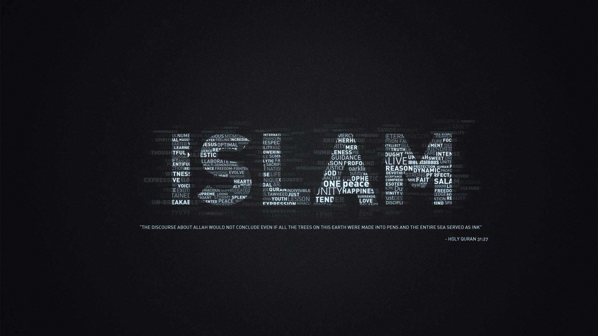 Amazing Islam Typography Background