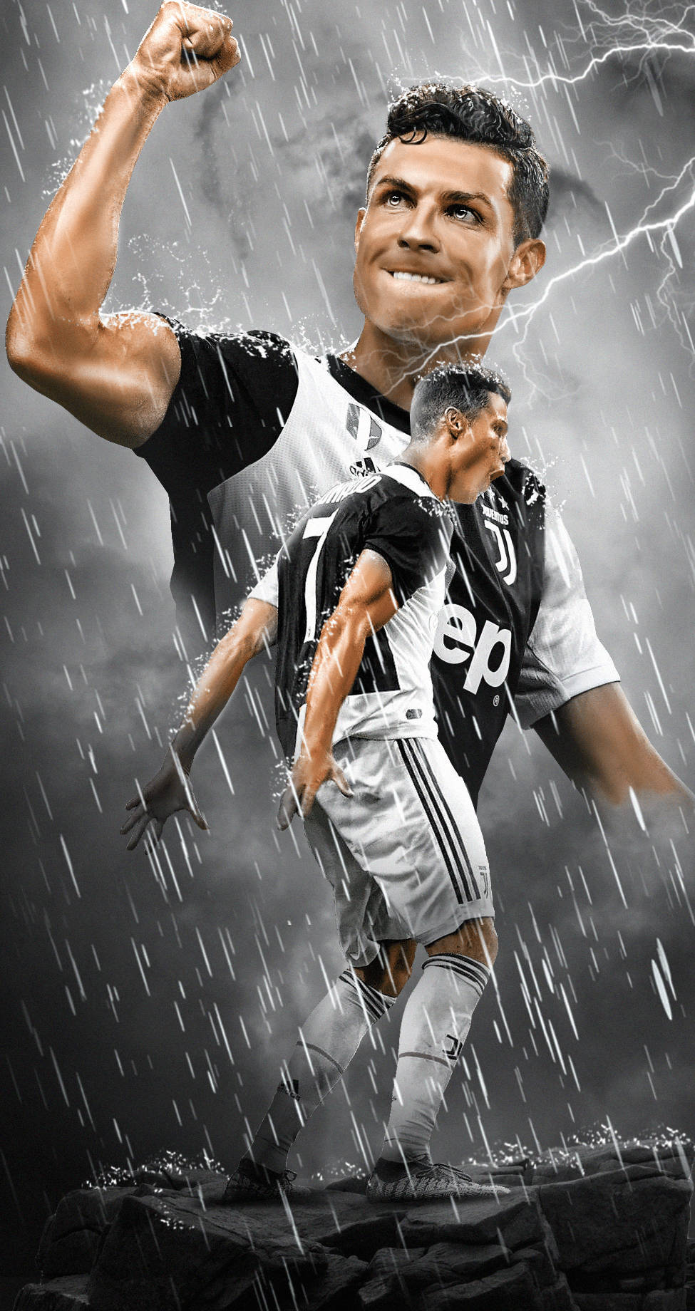 Amazing Juventus Team Member Ronaldo Iphone Background