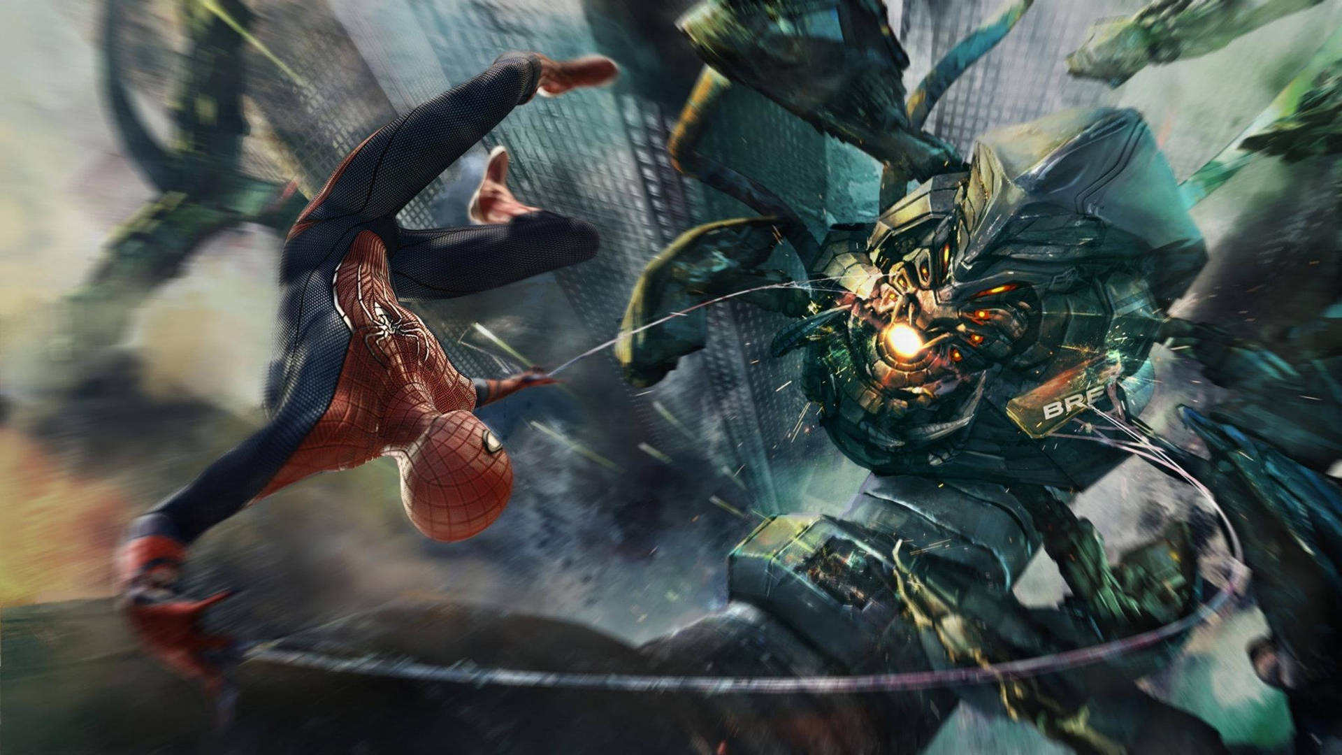 Amazing Laptop Spiderman And Warhammer Background