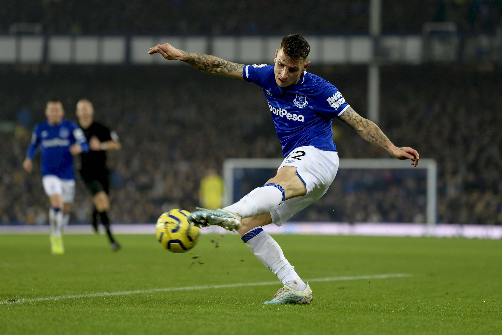 Amazing Lucas Digne Football Kick Background