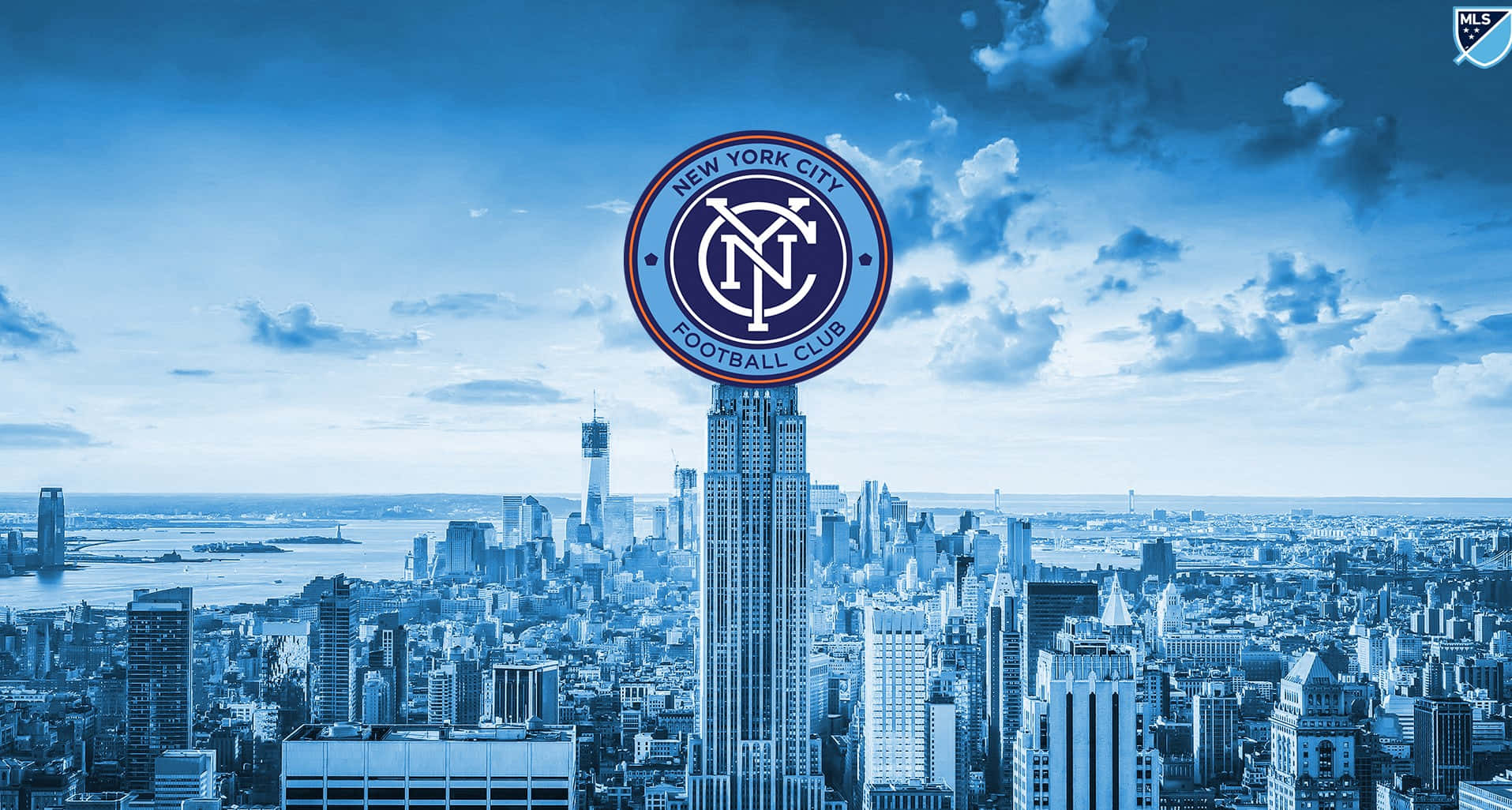 Amazing New York City Fc Logo Graphic Art Background