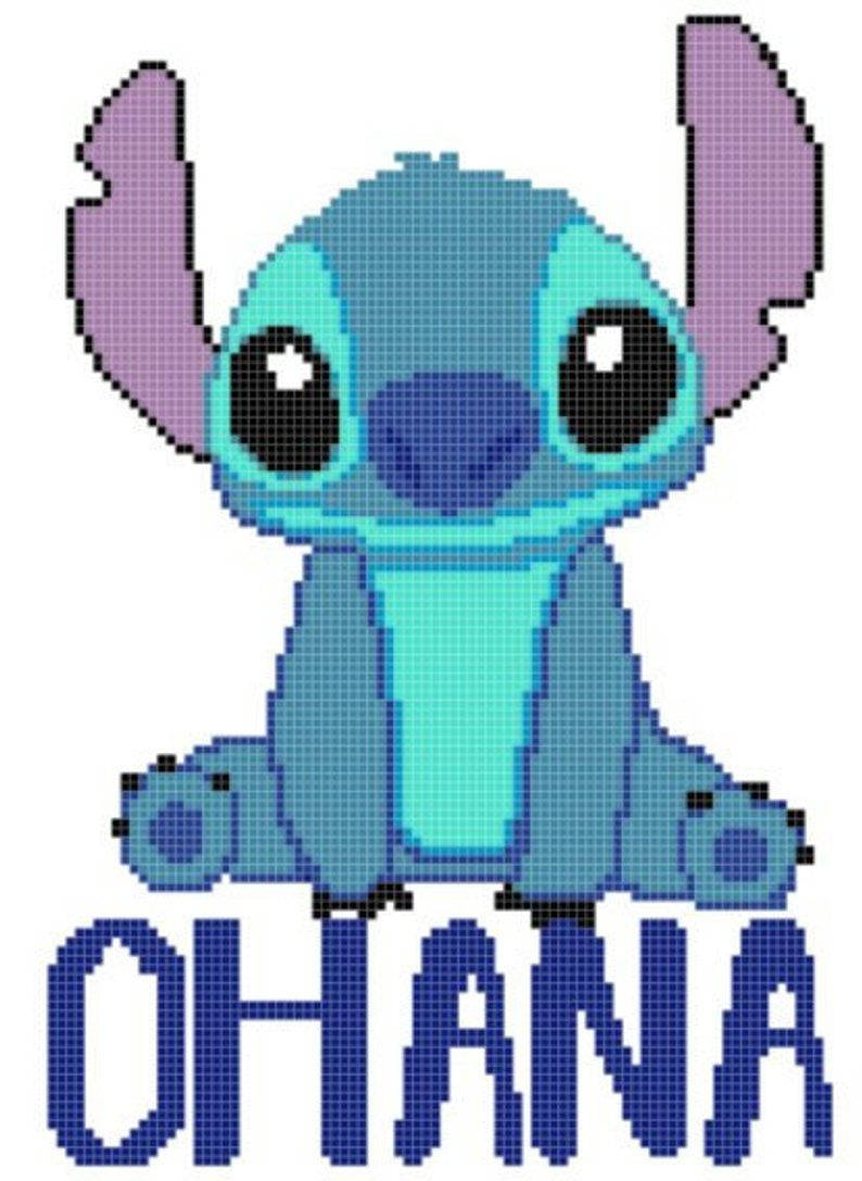 Amazing Pixel Art Stitch Ohana Background