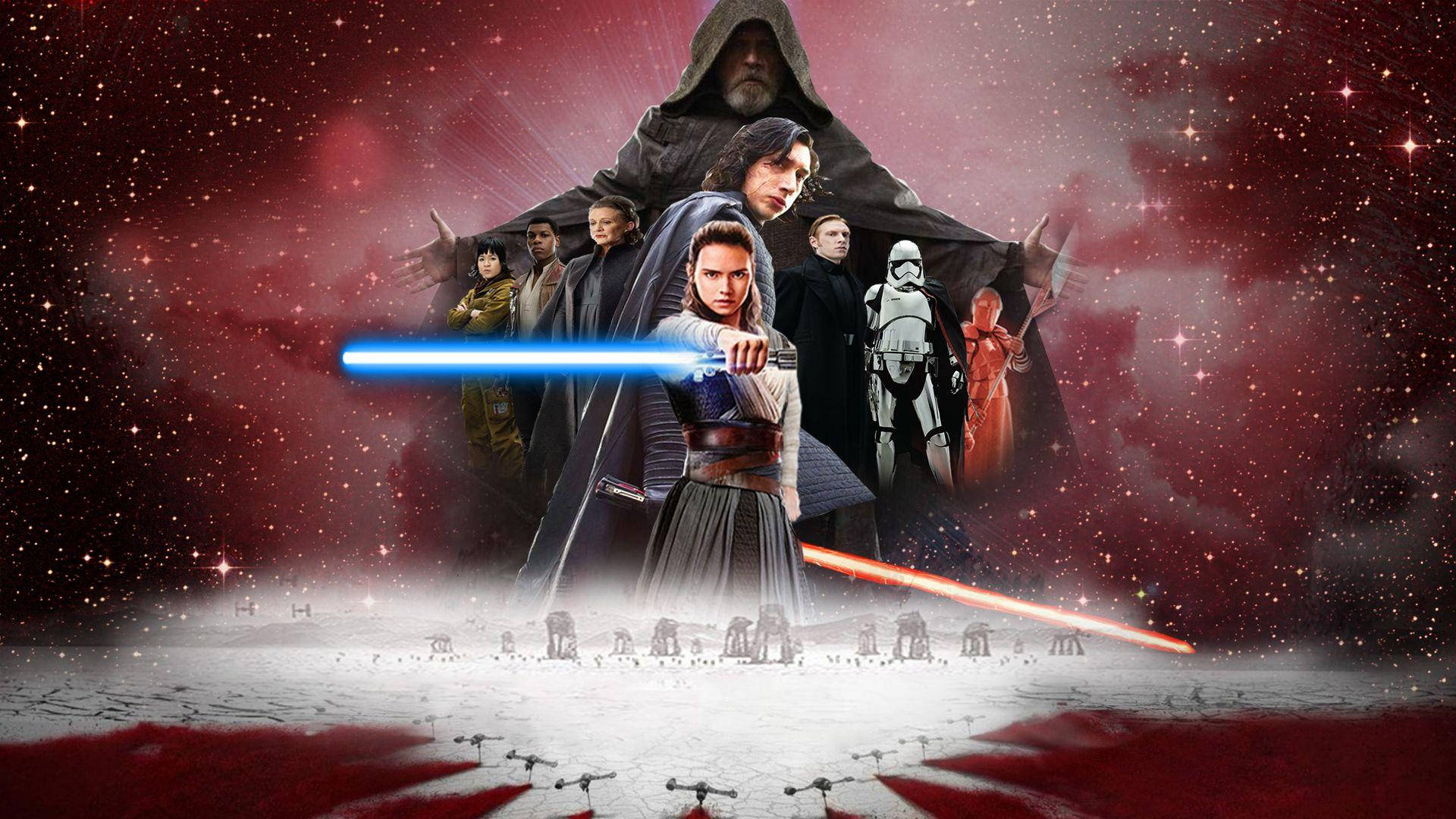 Amazing Poster The Last Jedi Star Wars Background