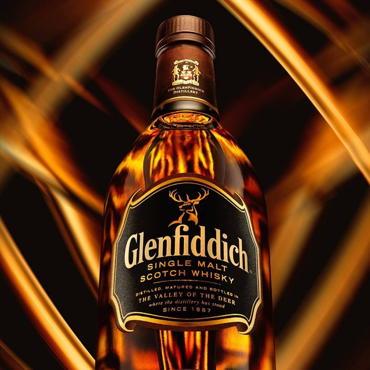 Amazing Shot Of Glenfiddich 15 Year Old Background