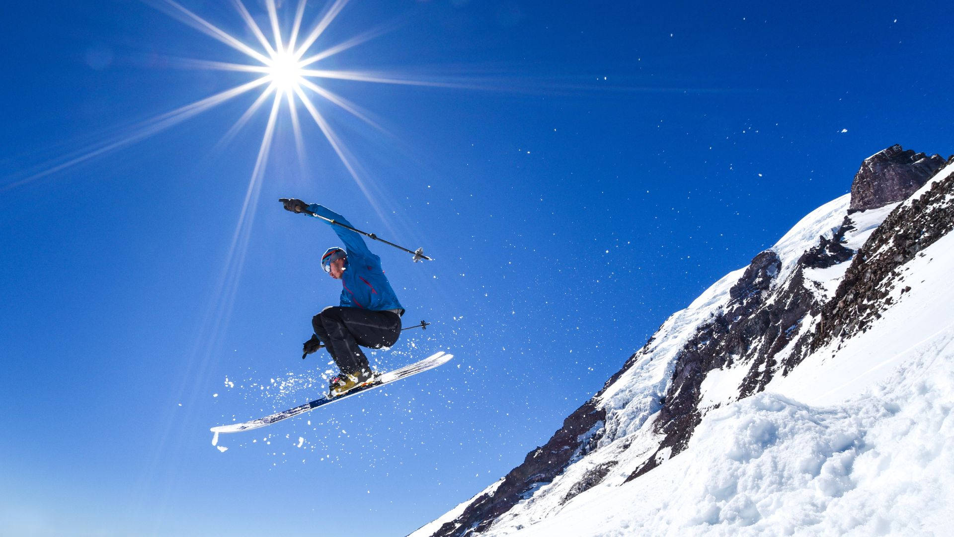 Amazing Ski Jumping Talent Background