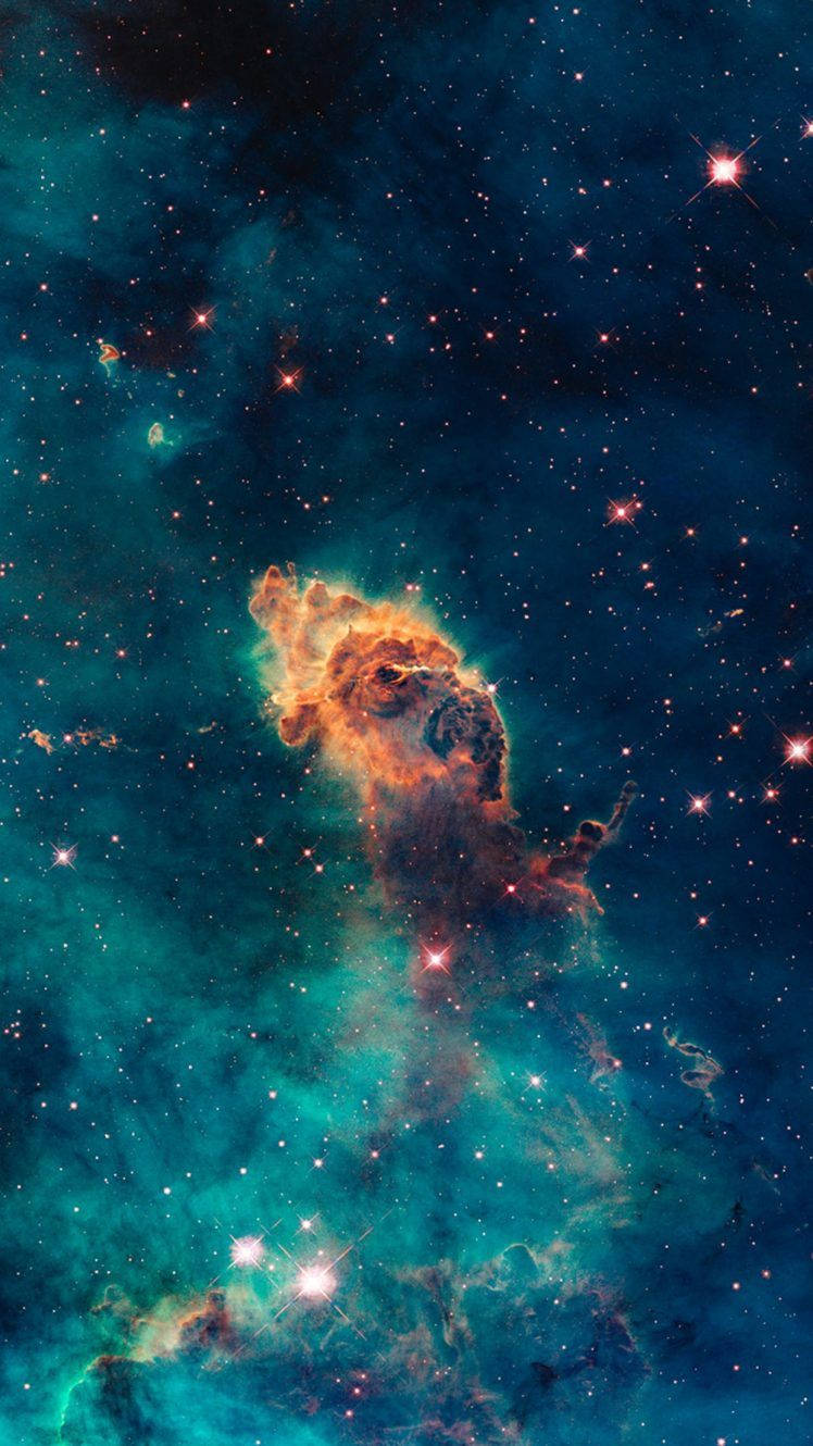 Amazing Space Galaxy Portrait Background