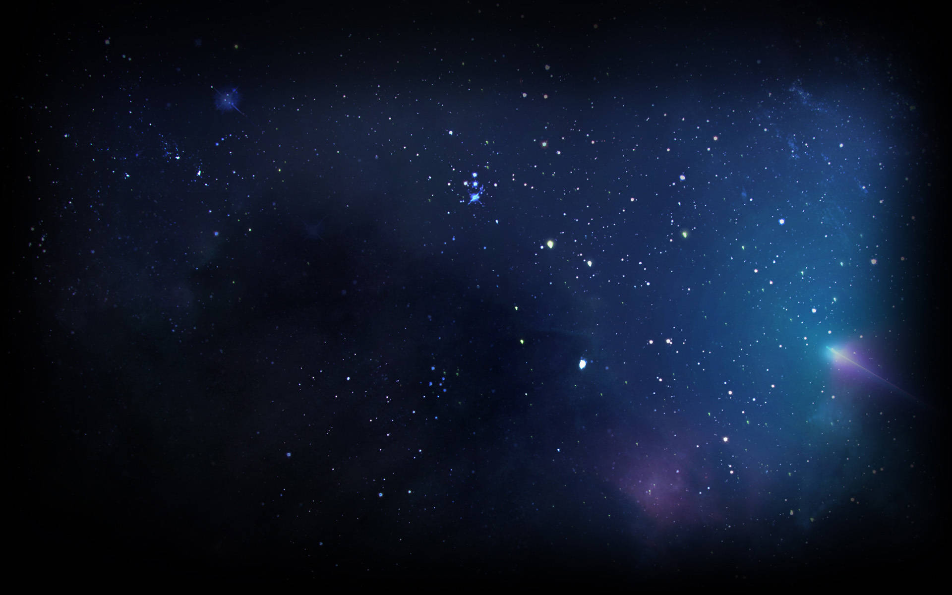 Amazing Starry Night Civilization Beyond Earth Background