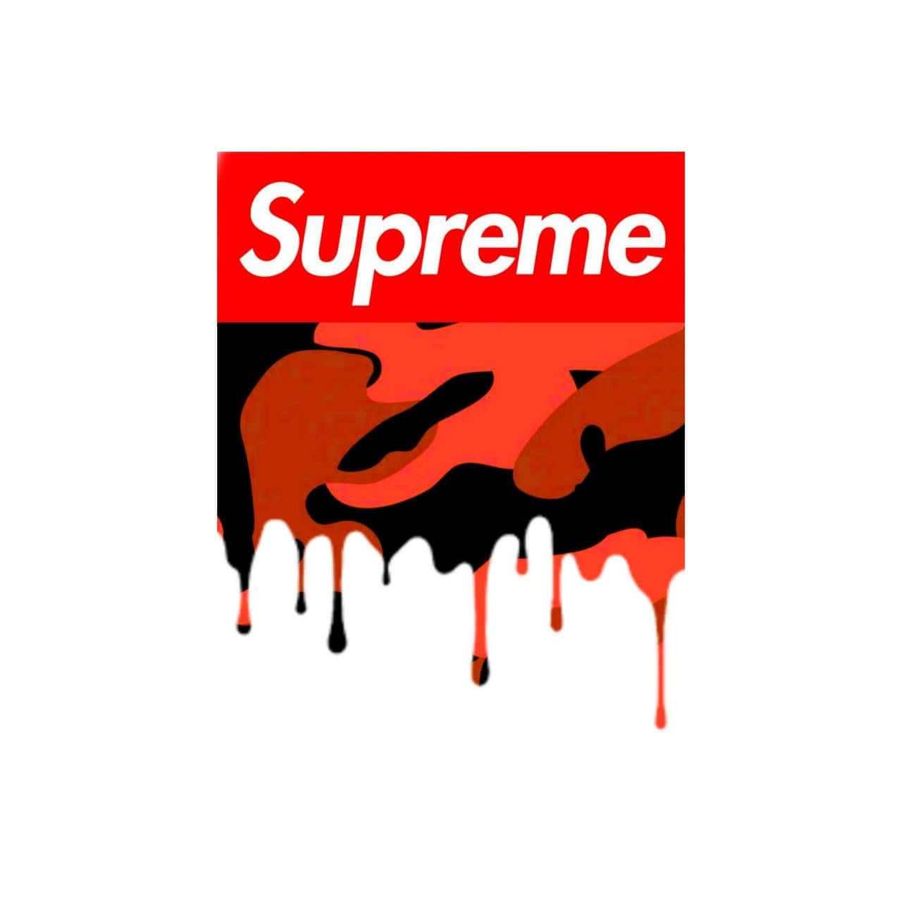 Amazing Supreme Drip Logo Digital Art Background