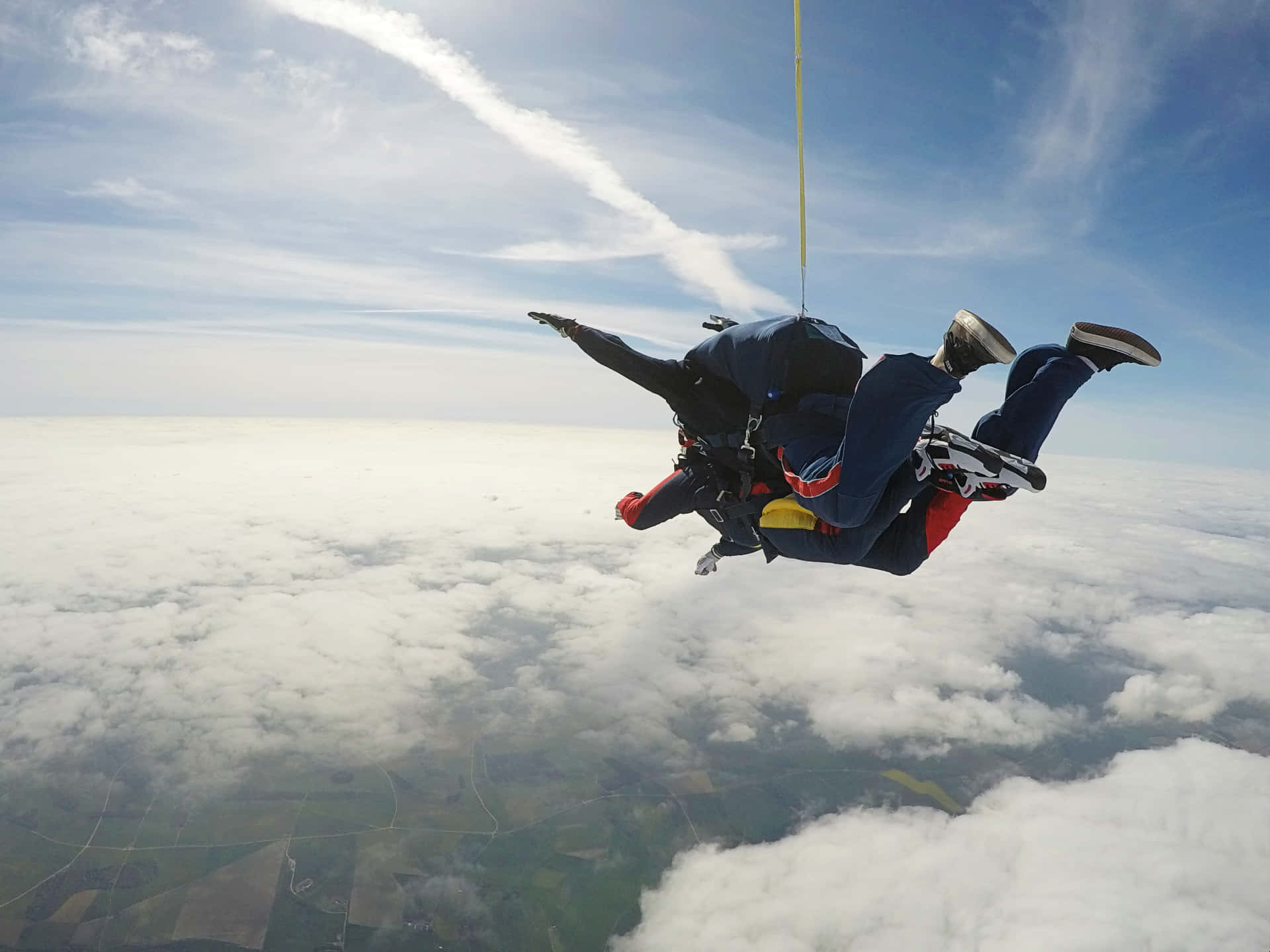 Amazing Tandem Skydiving Background