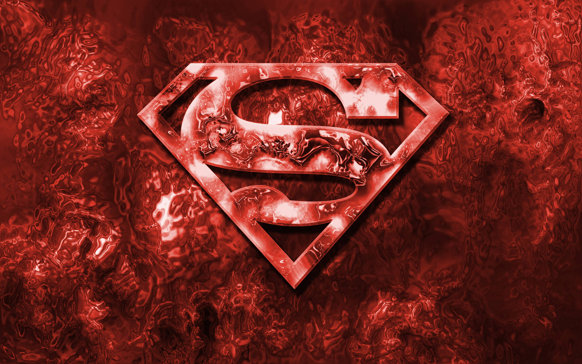 Amazing Textured Red Superman Logo Background