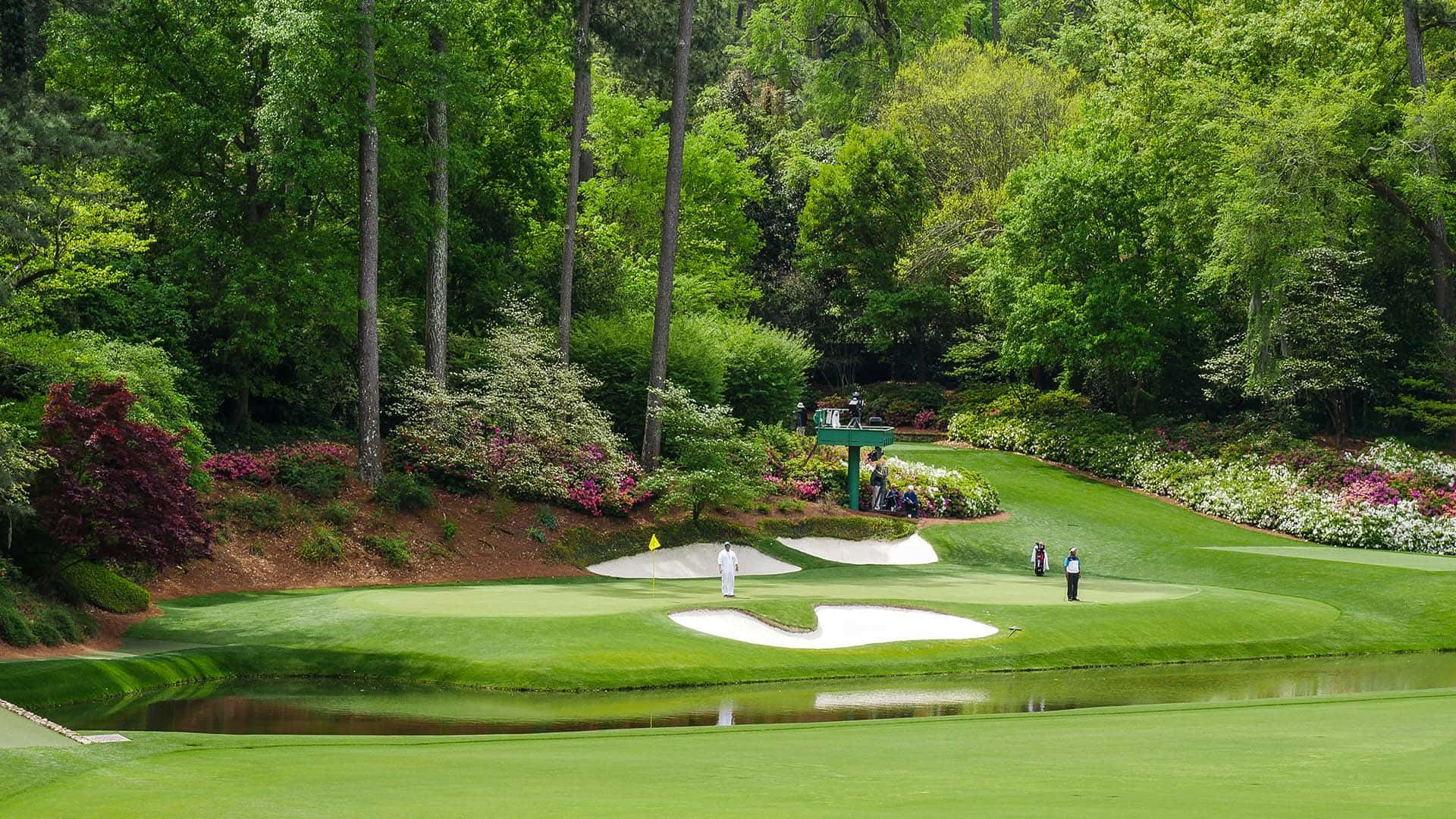 Amazing View From The Historic Augusta National Golf Club Background