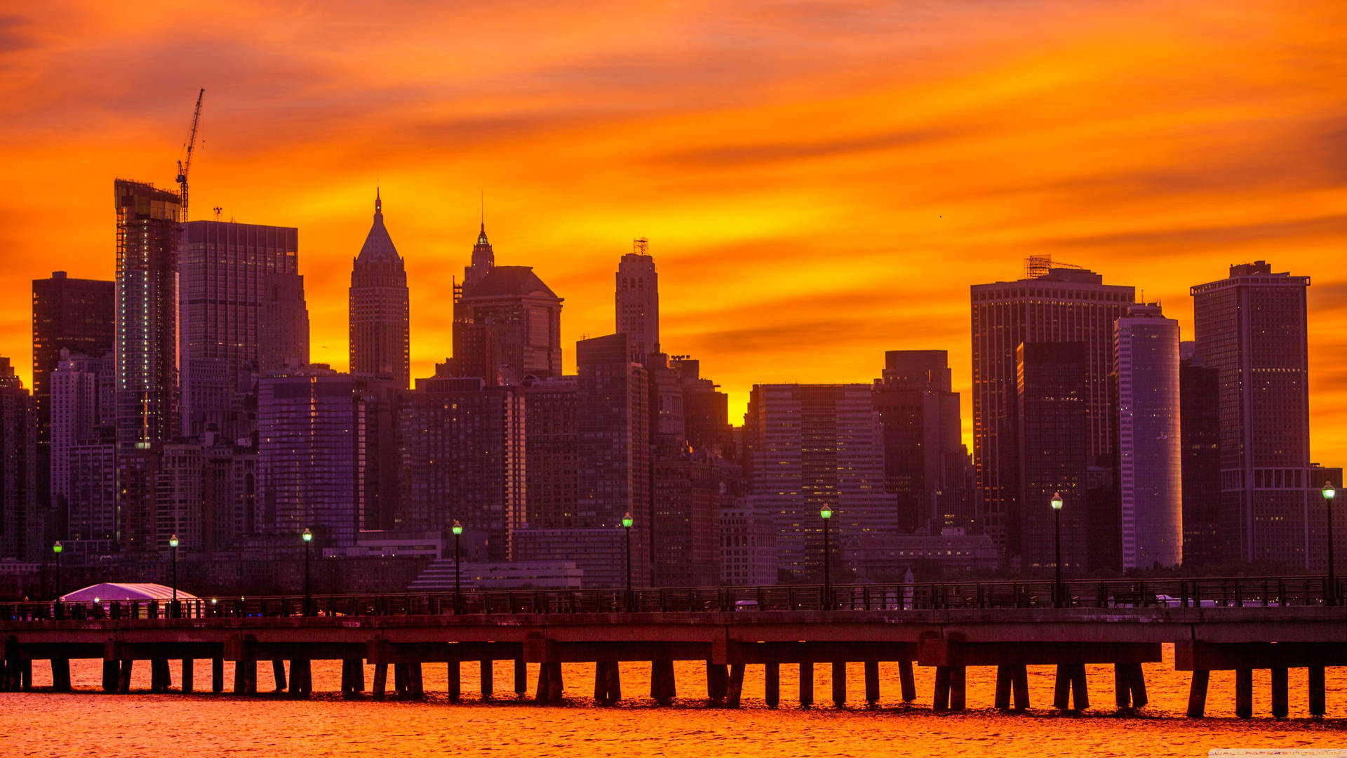 Amazing View Of New York City Background