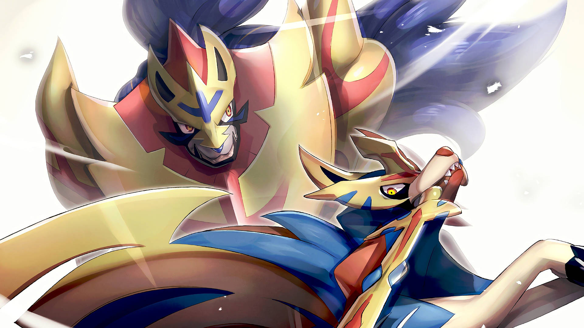 Amazing Zacian And Zamazenta Pokemon Background