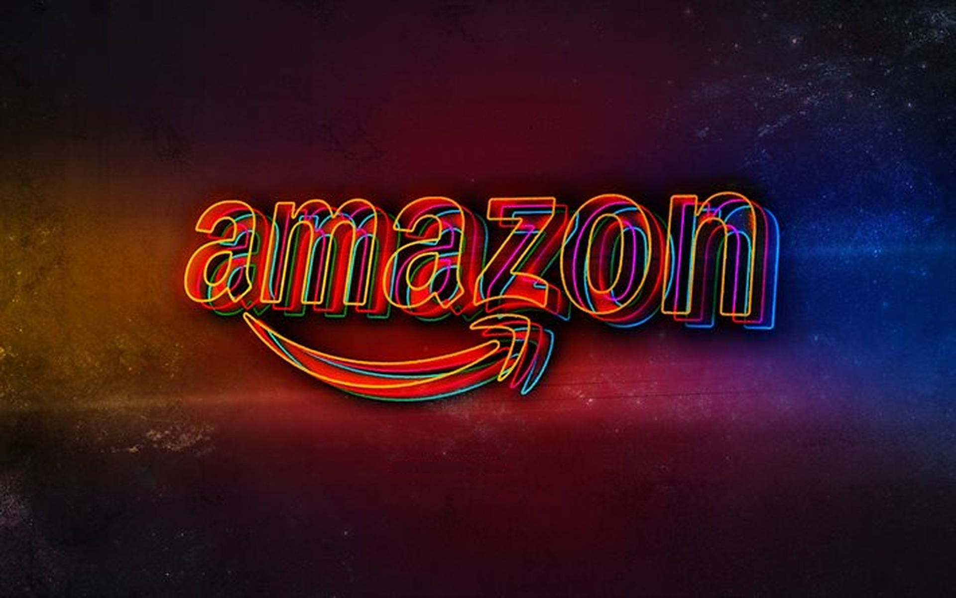 Amazon Glitch Logo Background