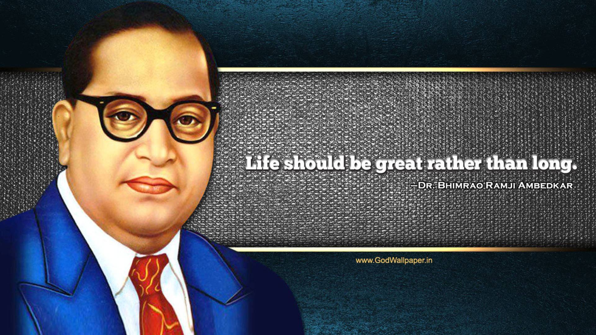 Ambedkar 4k Life Quote Background