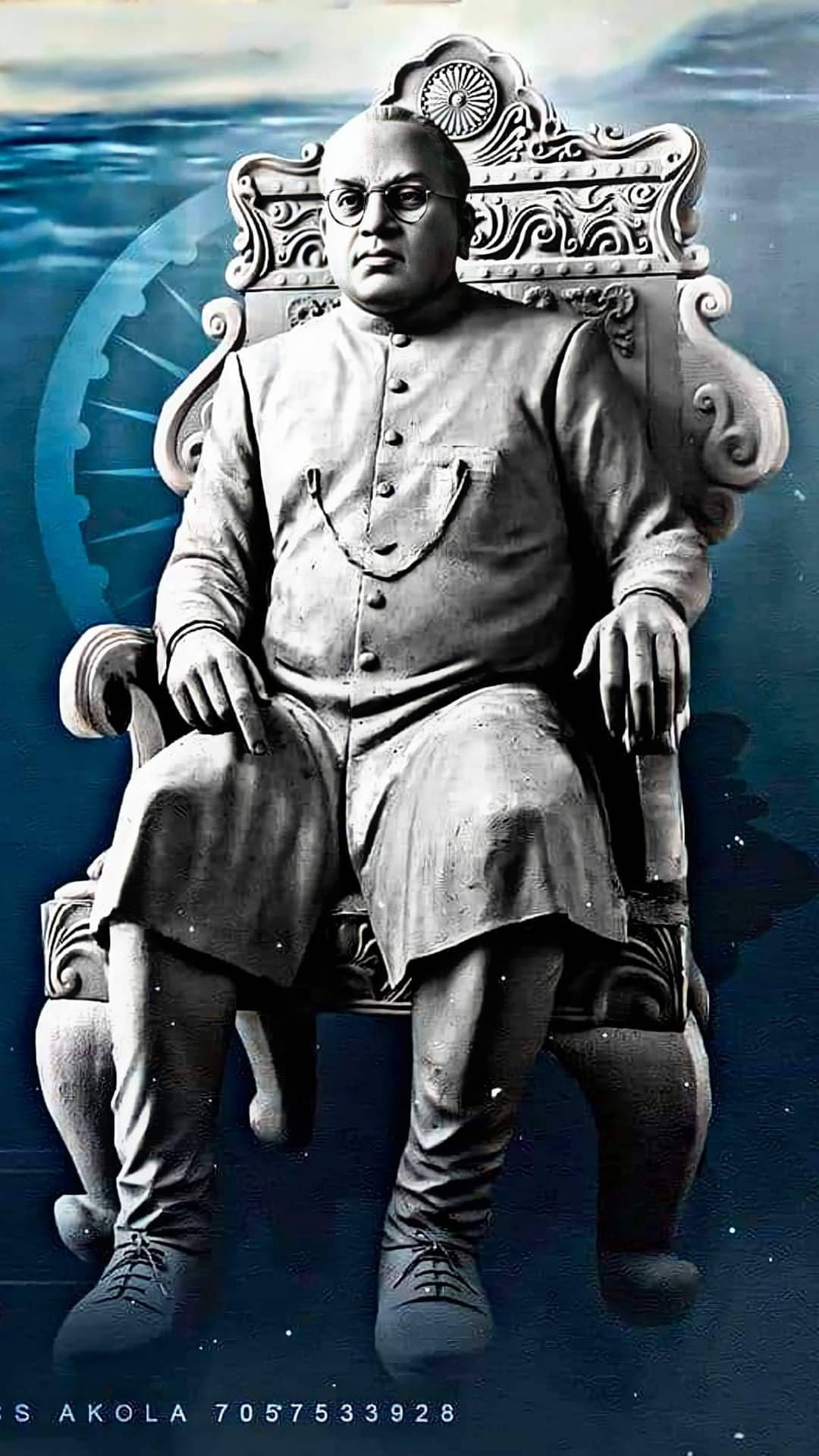 Ambedkar Digital Statue Background